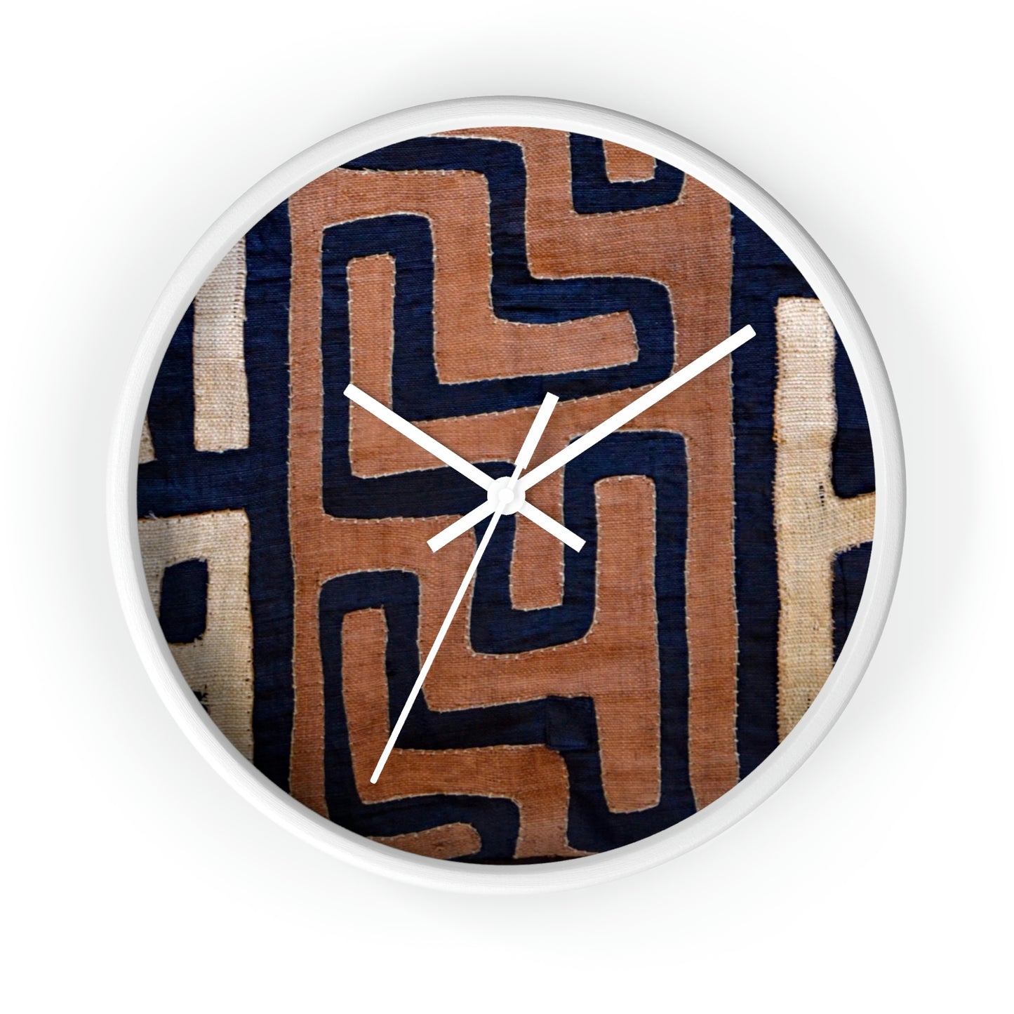 A Show of Hands Fabric Wall Clock