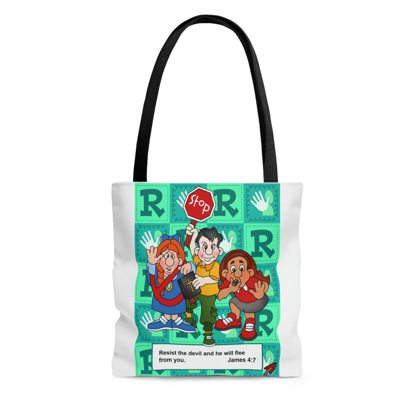 The Bible as Simple as ABC R AOP Tote Bag