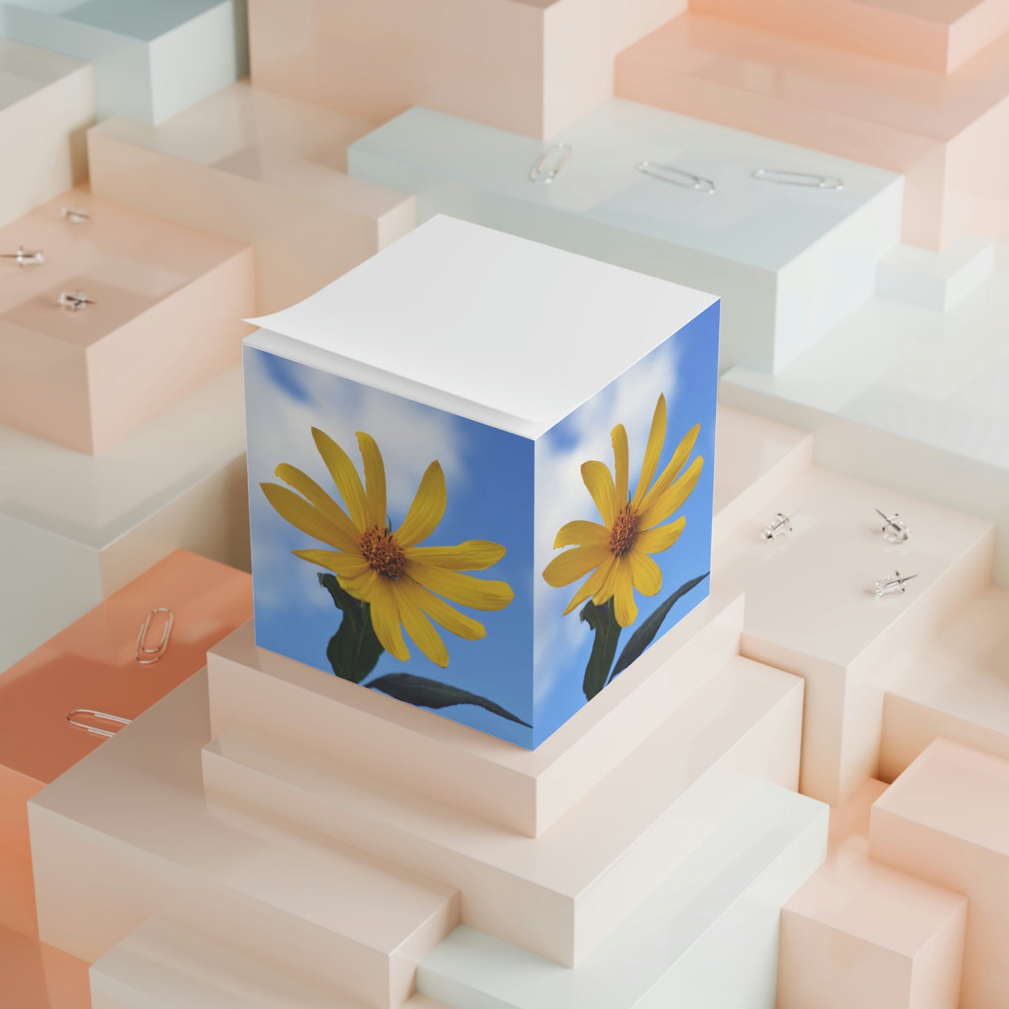 Flower 34 Note Cube