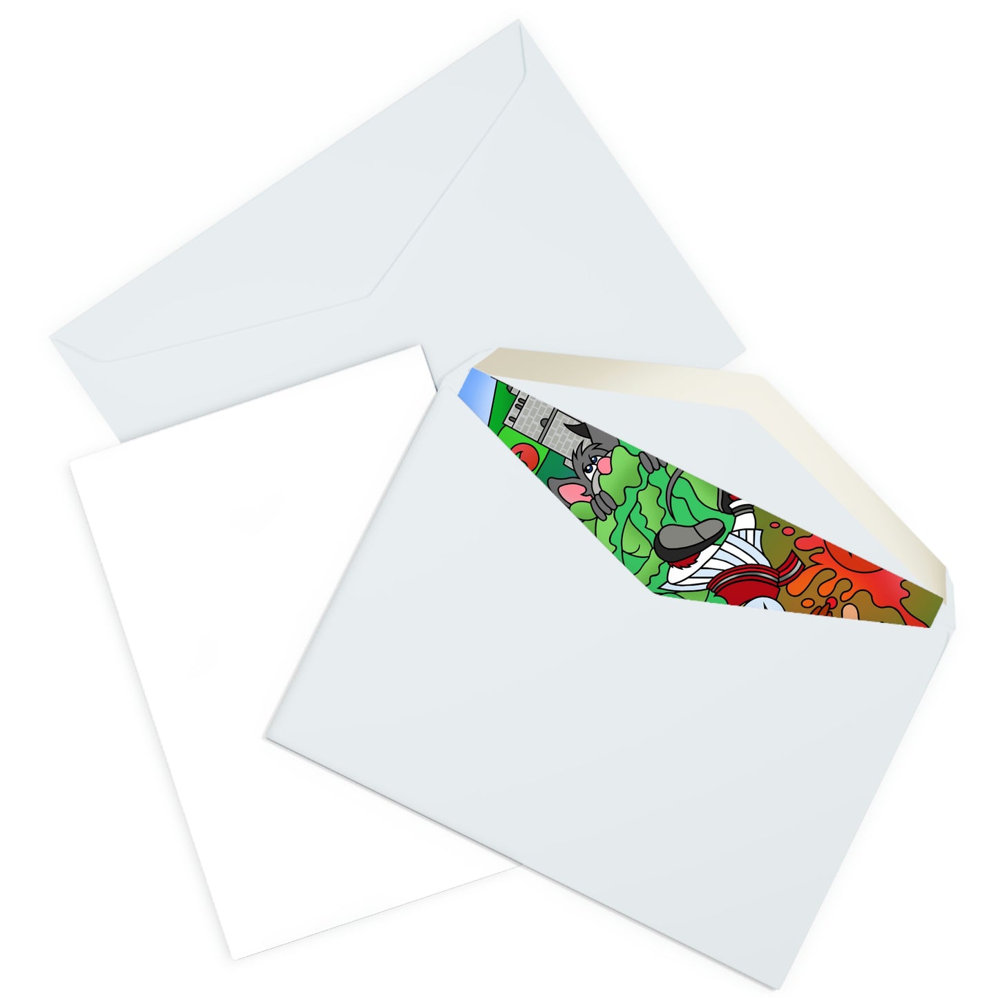 The Half Rooster! Greeting Cards (5 Pack)