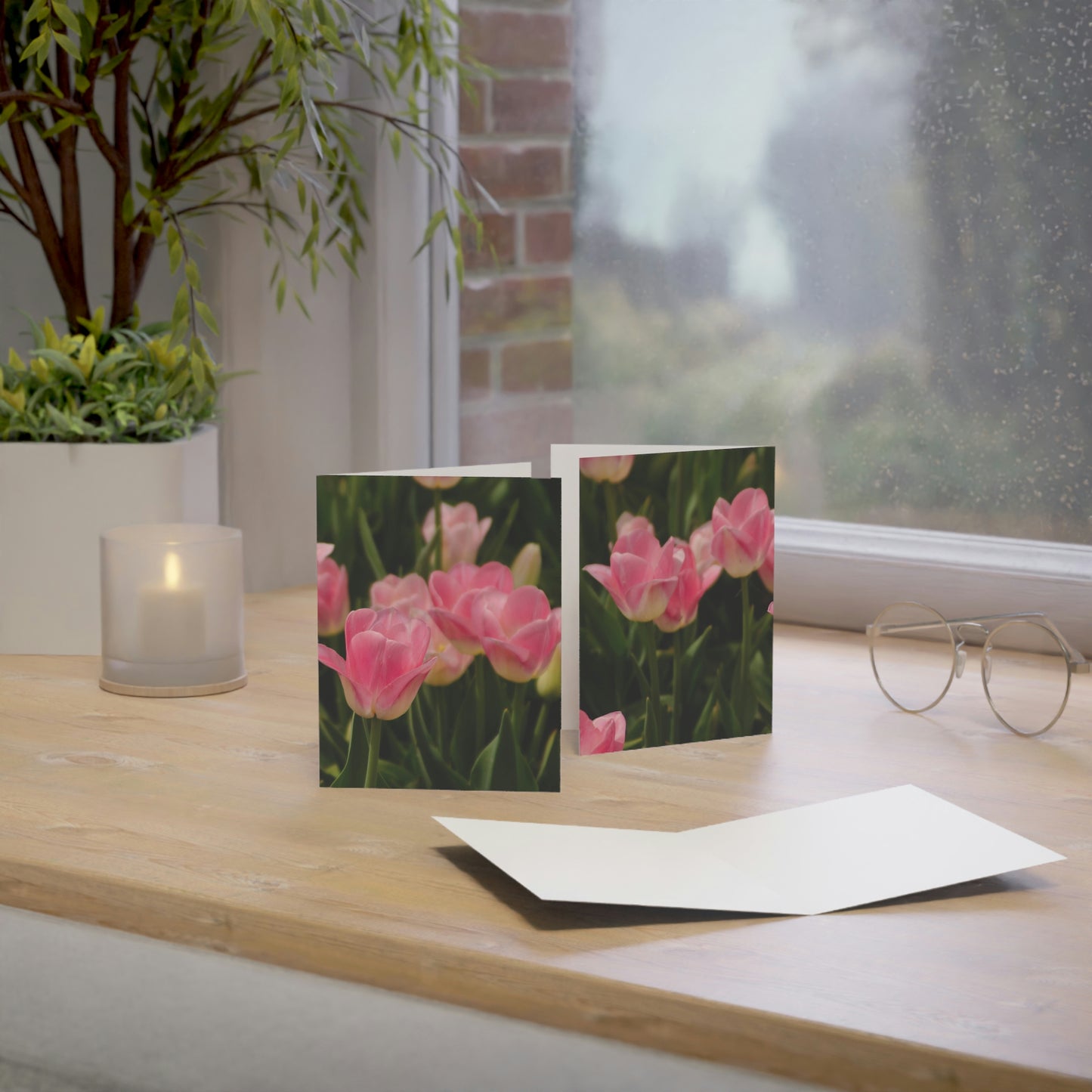 Flowers 17 Greeting Cards (1, 10, 30, and 50pcs)
