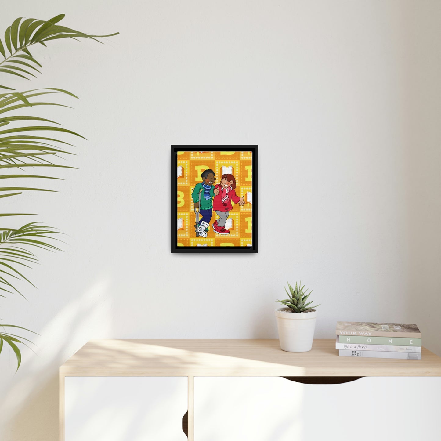 The Bible as Simple as ABC B Matte Canvas, Black Frame