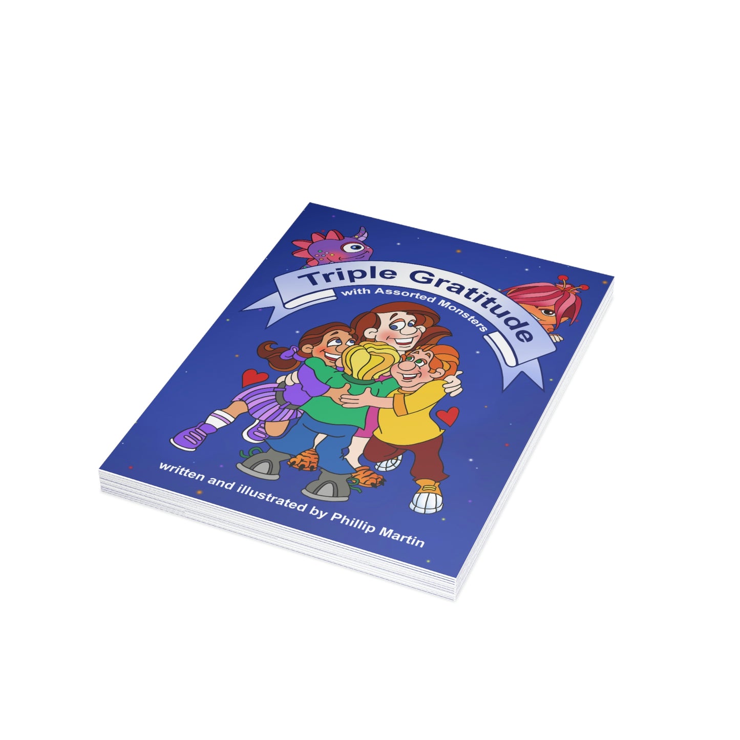 Triple Gratitude with Assorted Monsters Greeting Card Bundles (envelopes not included)
