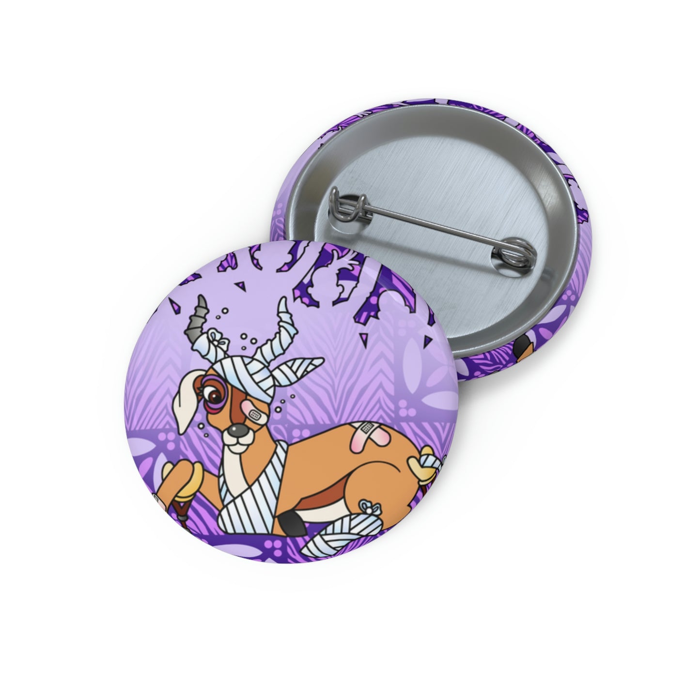 The Day that Goso Fell! Custom Pin Buttons