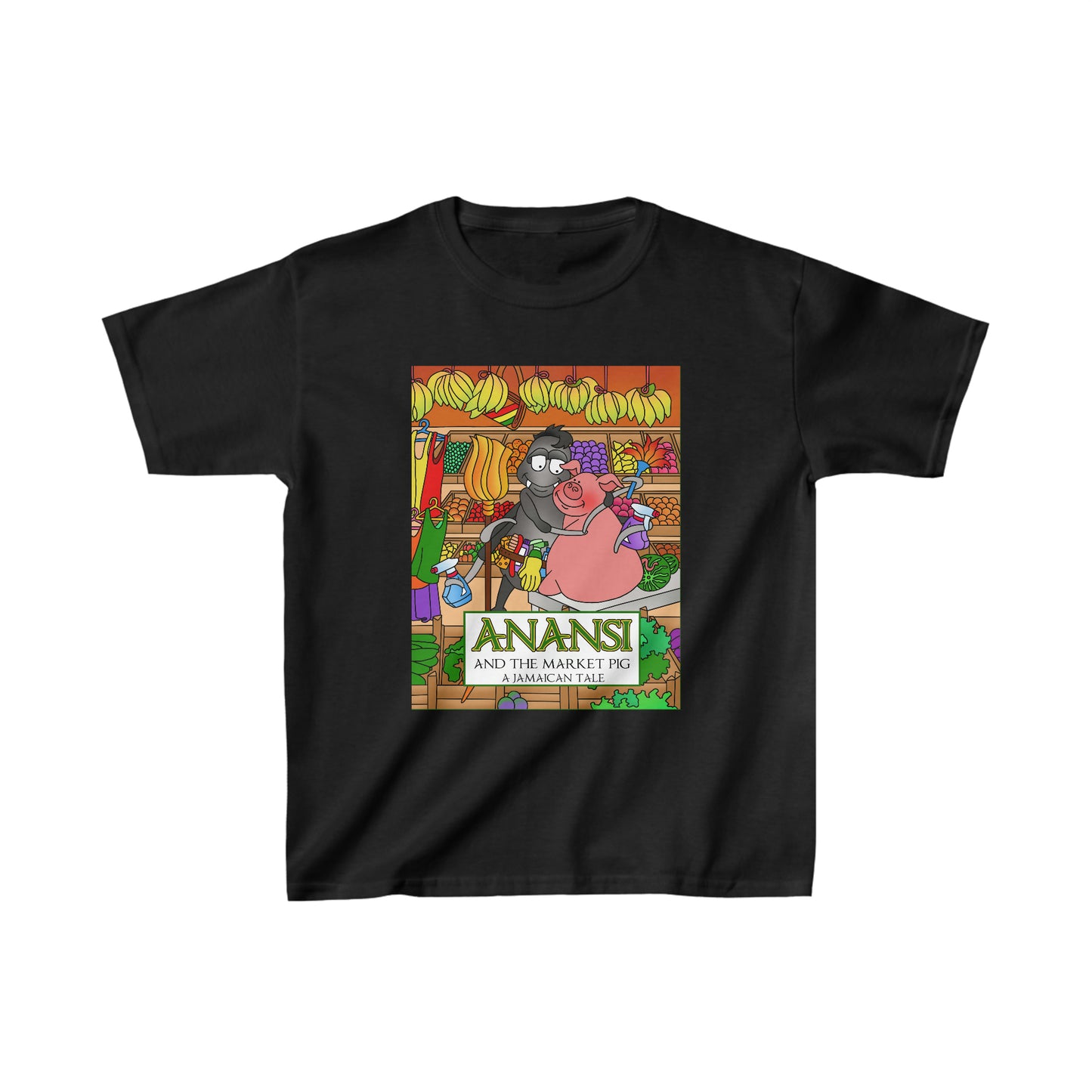 Anansi and the Market Pig Kids Heavy Cotton™ Tee