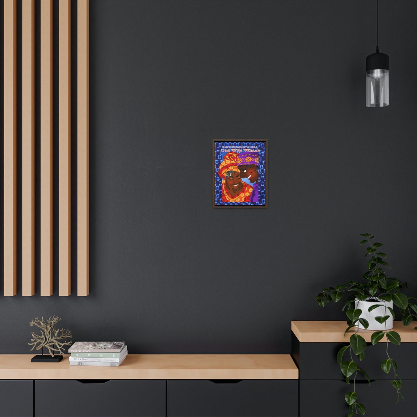 The Paramount Chief and One Wise Woman Gallery Canvas Wraps, Vertical Frame