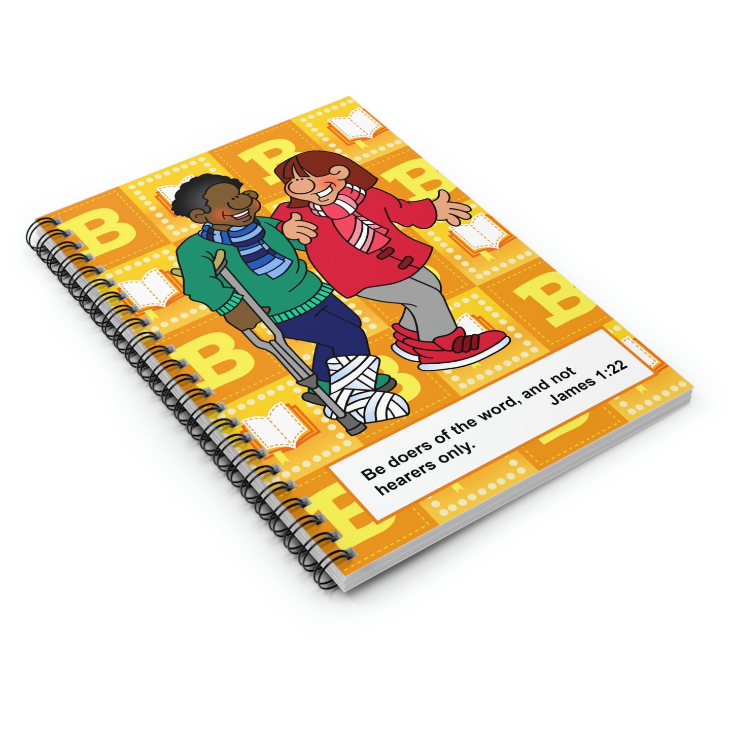 The Bible as Simple as ABC B Spiral Notebook - Ruled Line