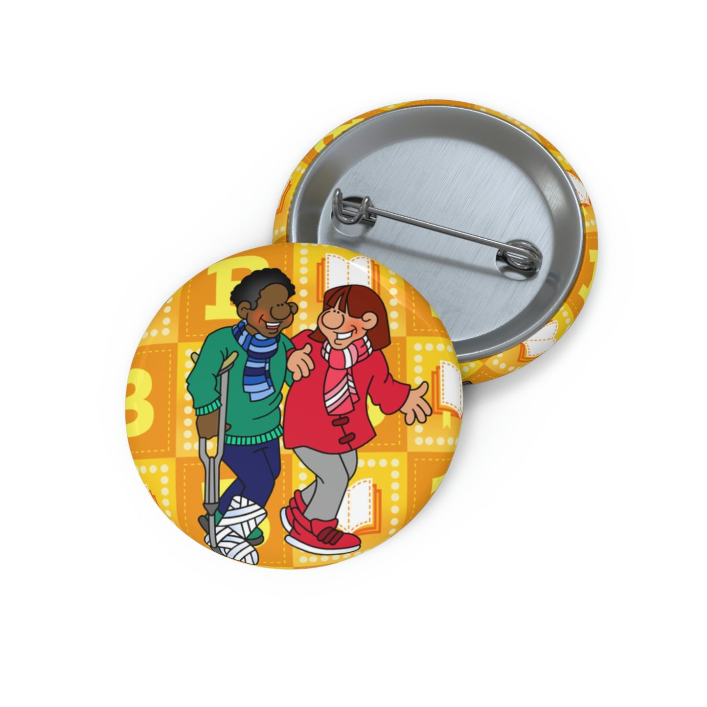 The Bible as Simple as ABC B Custom Pin Buttons