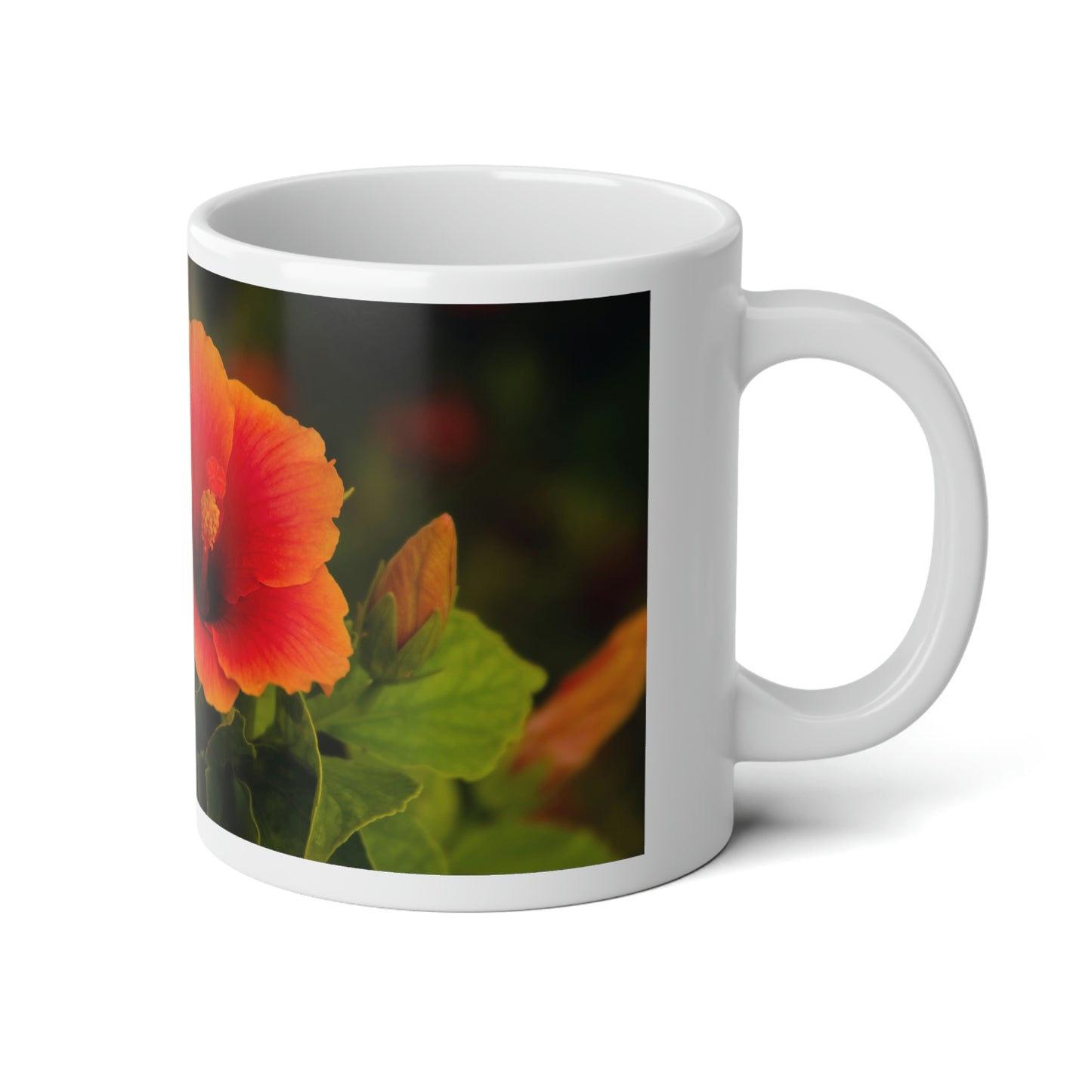 Flowers 32 Jumbo Mug, 20oz