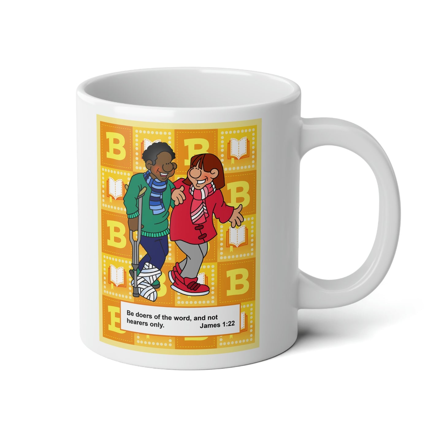 The Bible as Simple as ABC B Jumbo Mug, 20oz