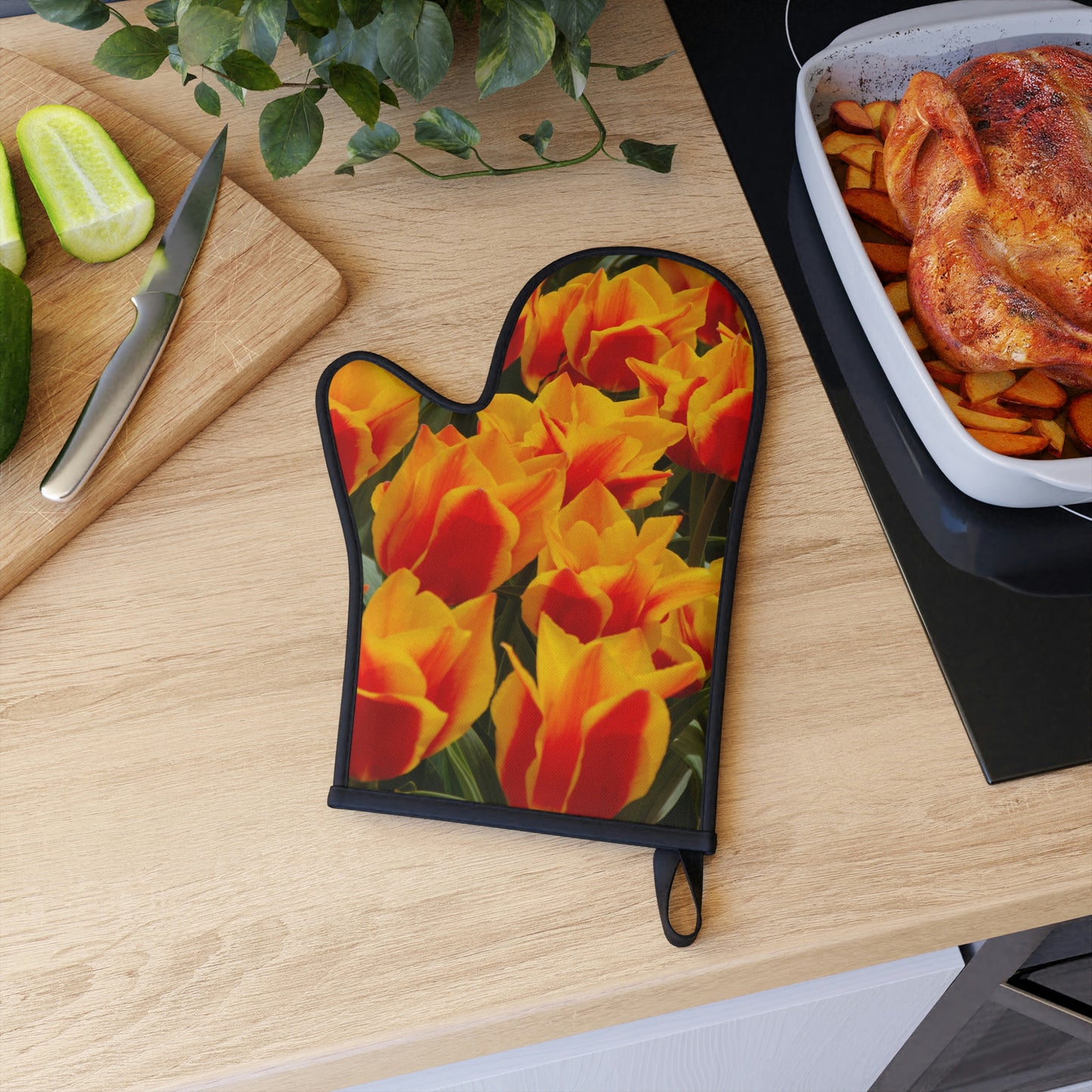 Flowers 17 Oven Glove