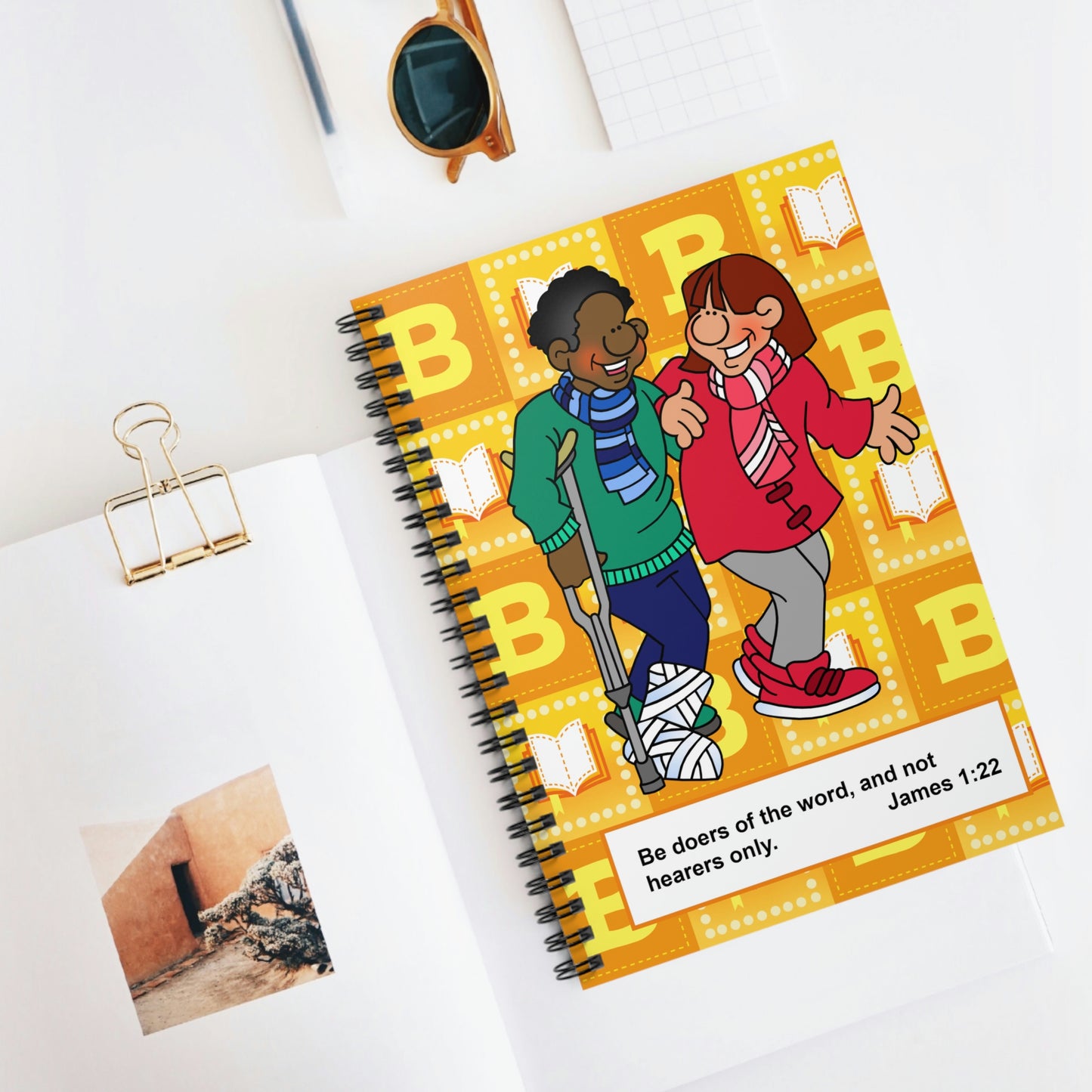 The Bible as Simple as ABC B Spiral Notebook - Ruled Line