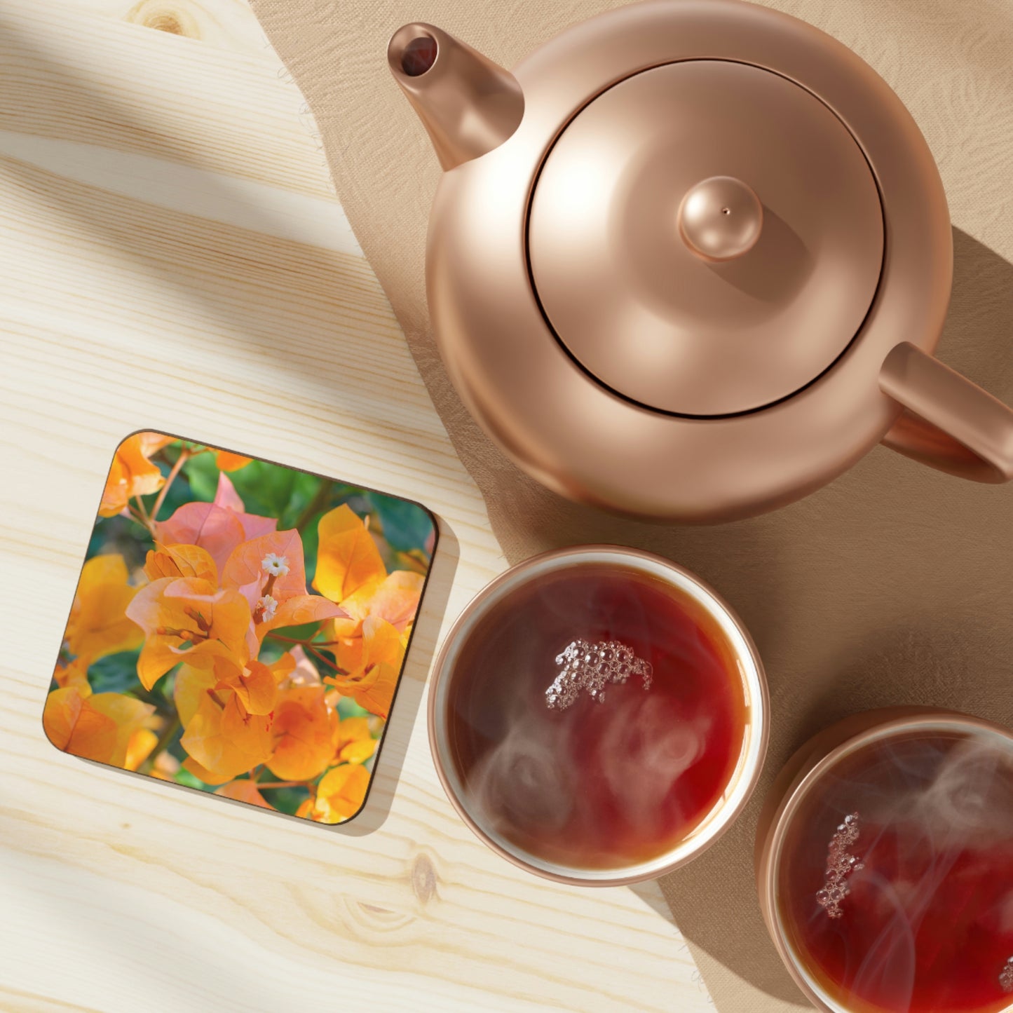 Flowers 29 Hardboard Back Coaster