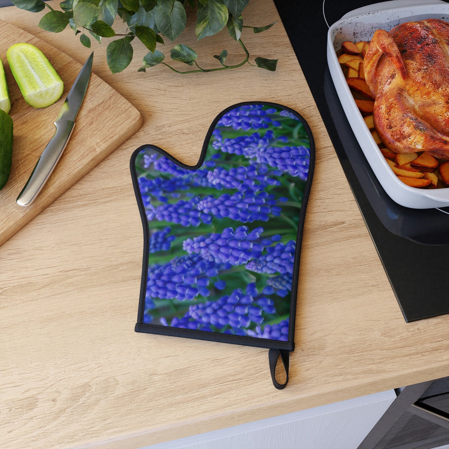 Flowers 10 Oven Glove