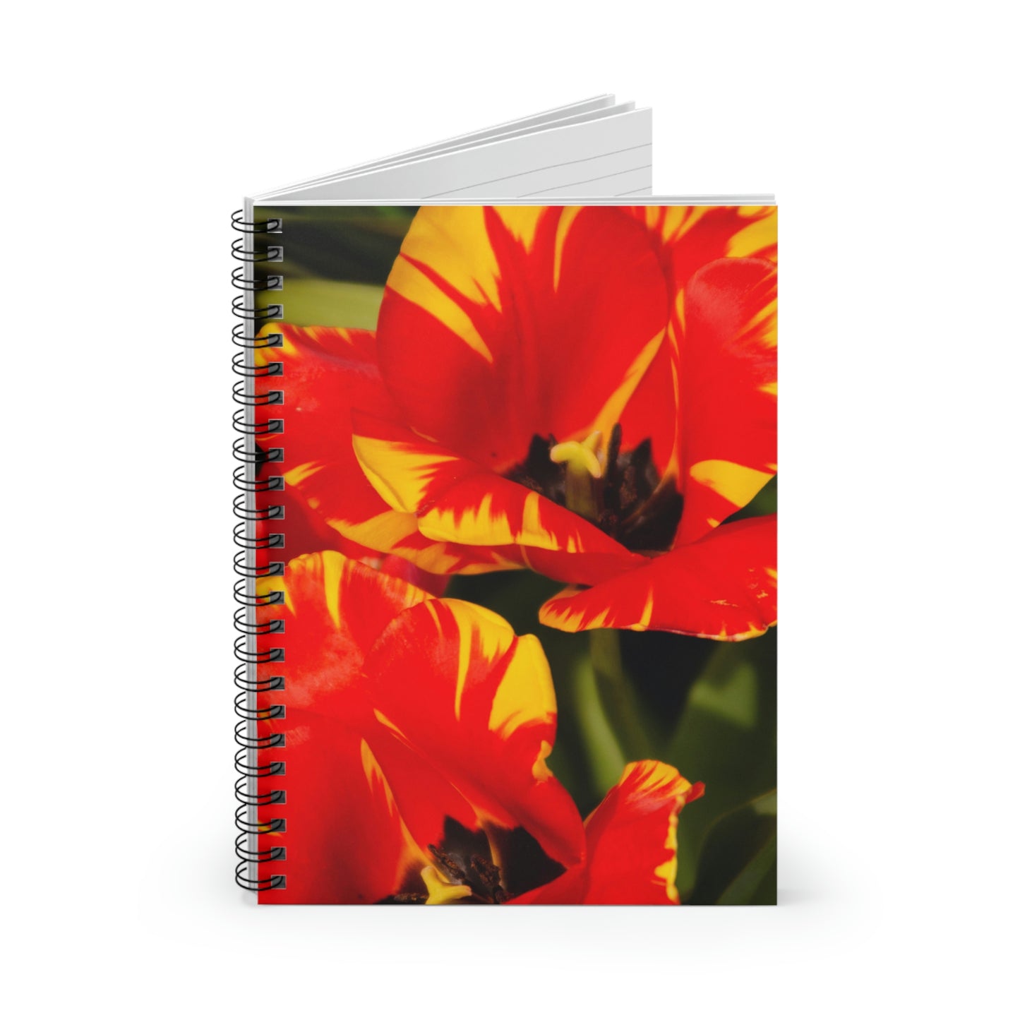 Flowers 12 Spiral Notebook - Ruled Line