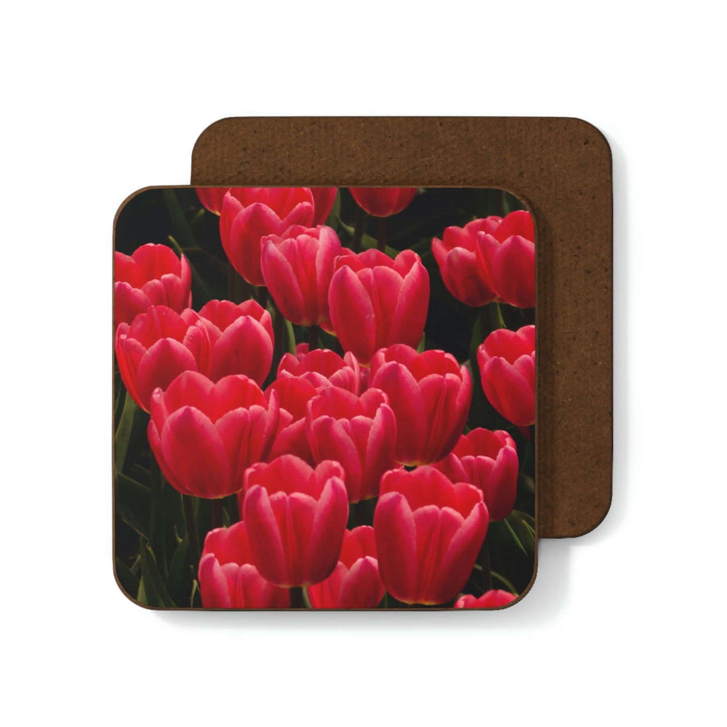 Flowers 24 Hardboard Back Coaster