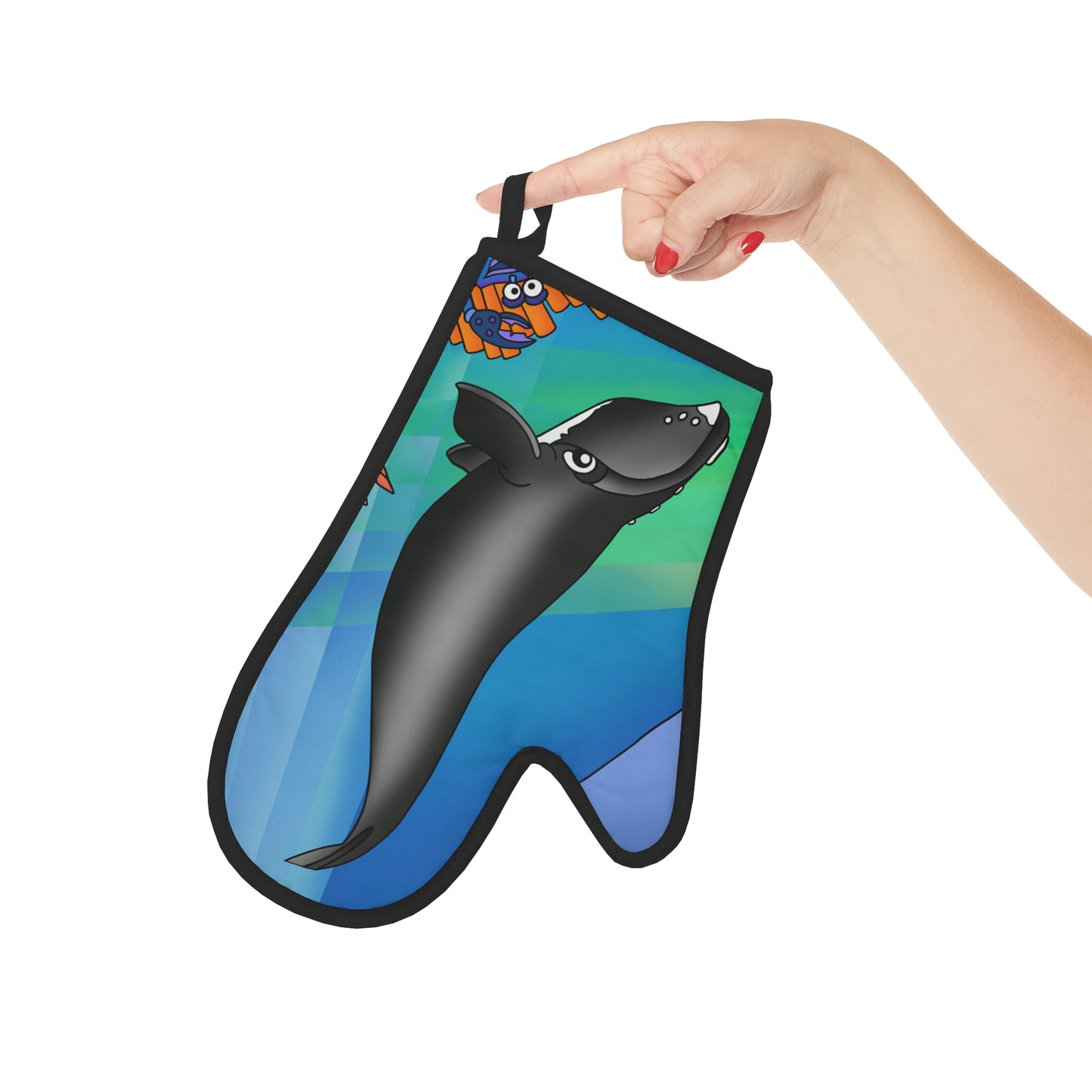 Gray Whale Oven Glove