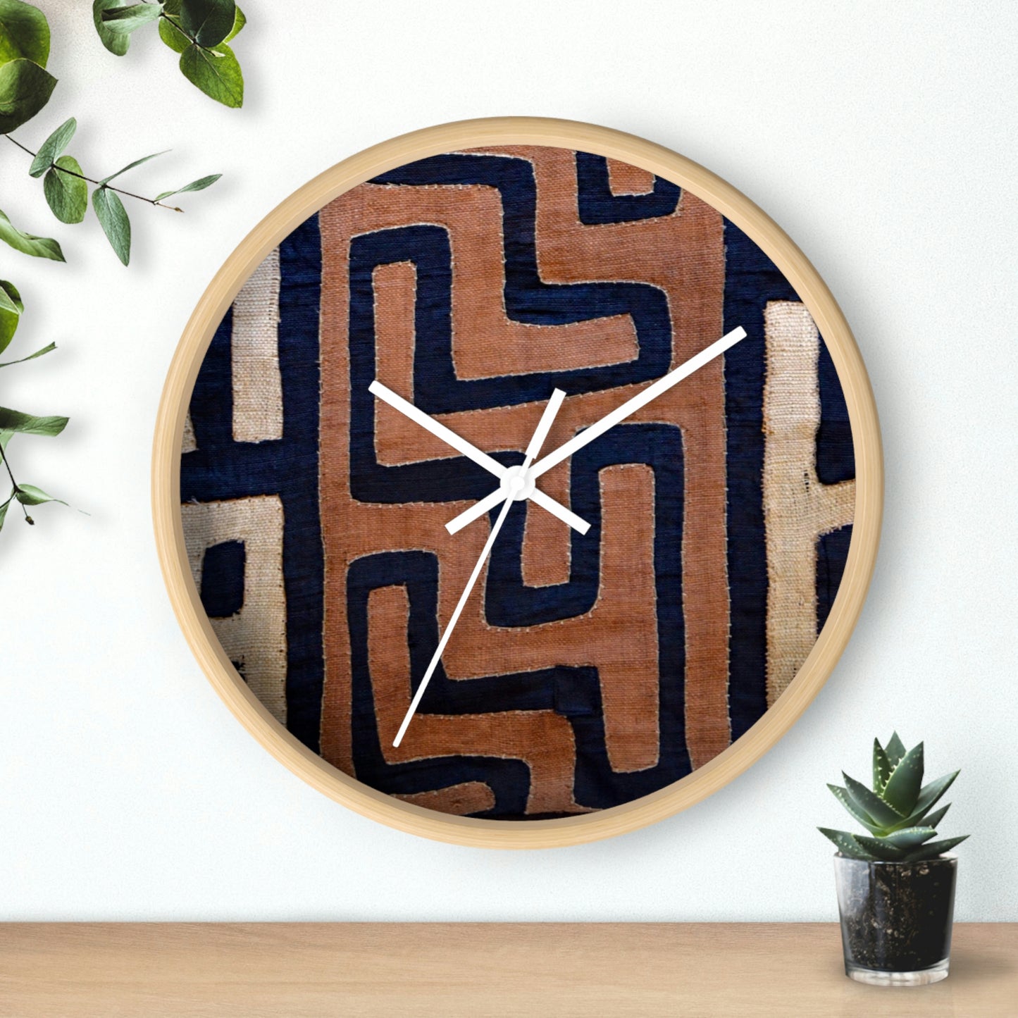 A Show of Hands Fabric Wall Clock