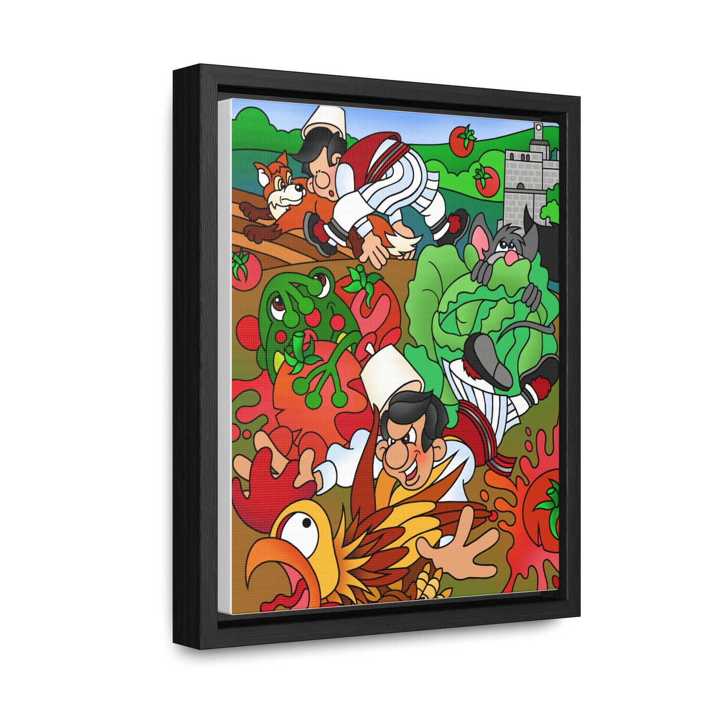 The Half Rooster! Gallery Canvas Wraps, Vertical Frame