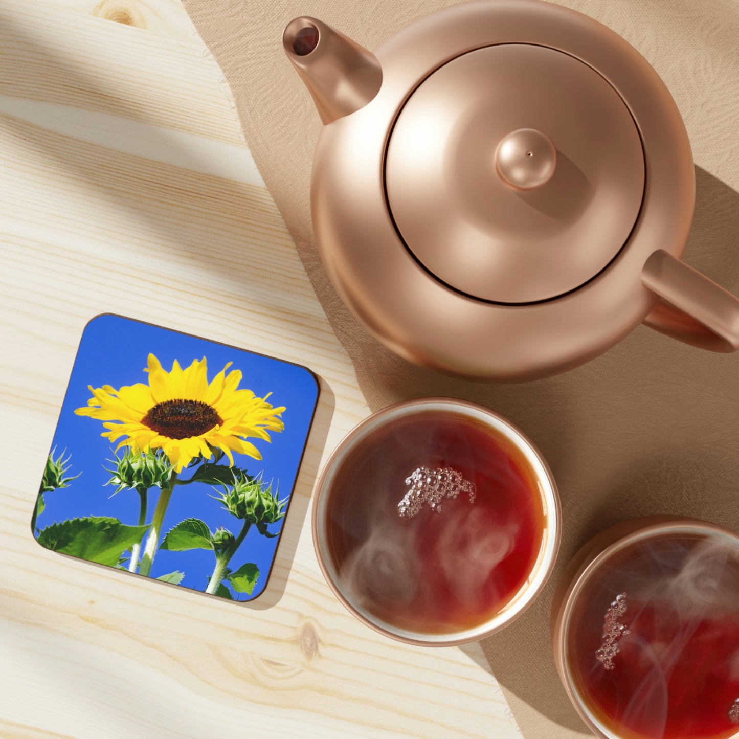Flowers 02 Hardboard Back Coaster