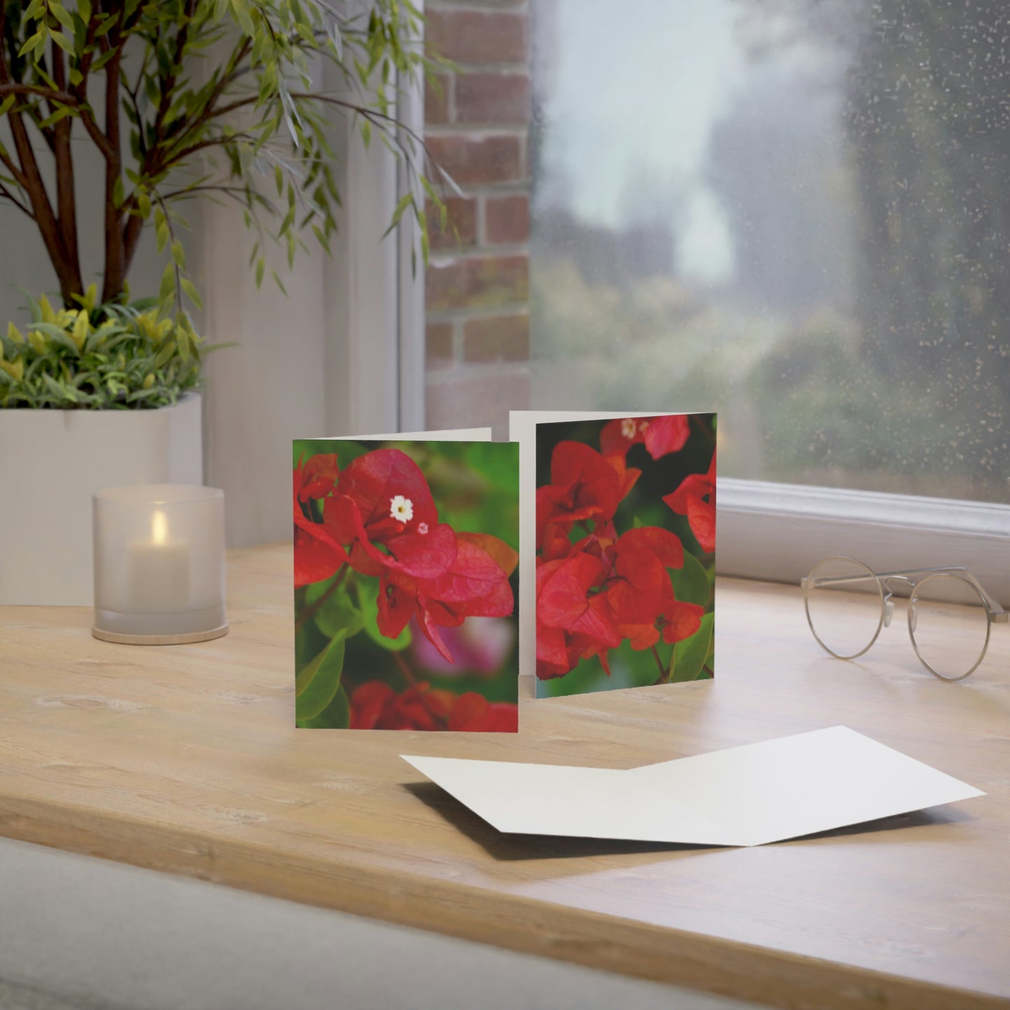 Flowers 28 Greeting Cards (1, 10, 30, and 50pcs)