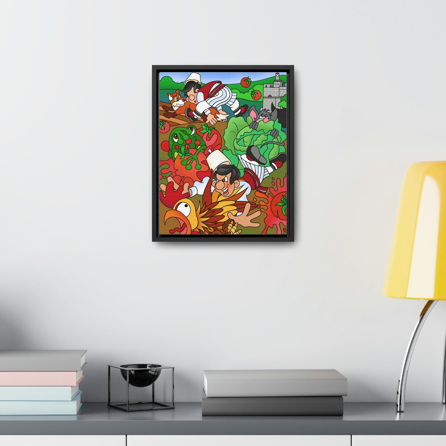 The Half Rooster! Gallery Canvas Wraps, Vertical Frame