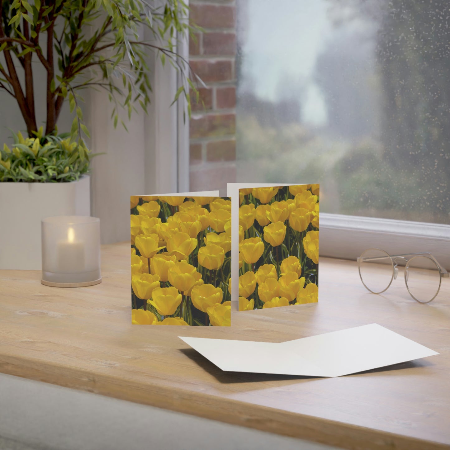 Flowers 23 Greeting Cards (1, 10, 30, and 50pcs)