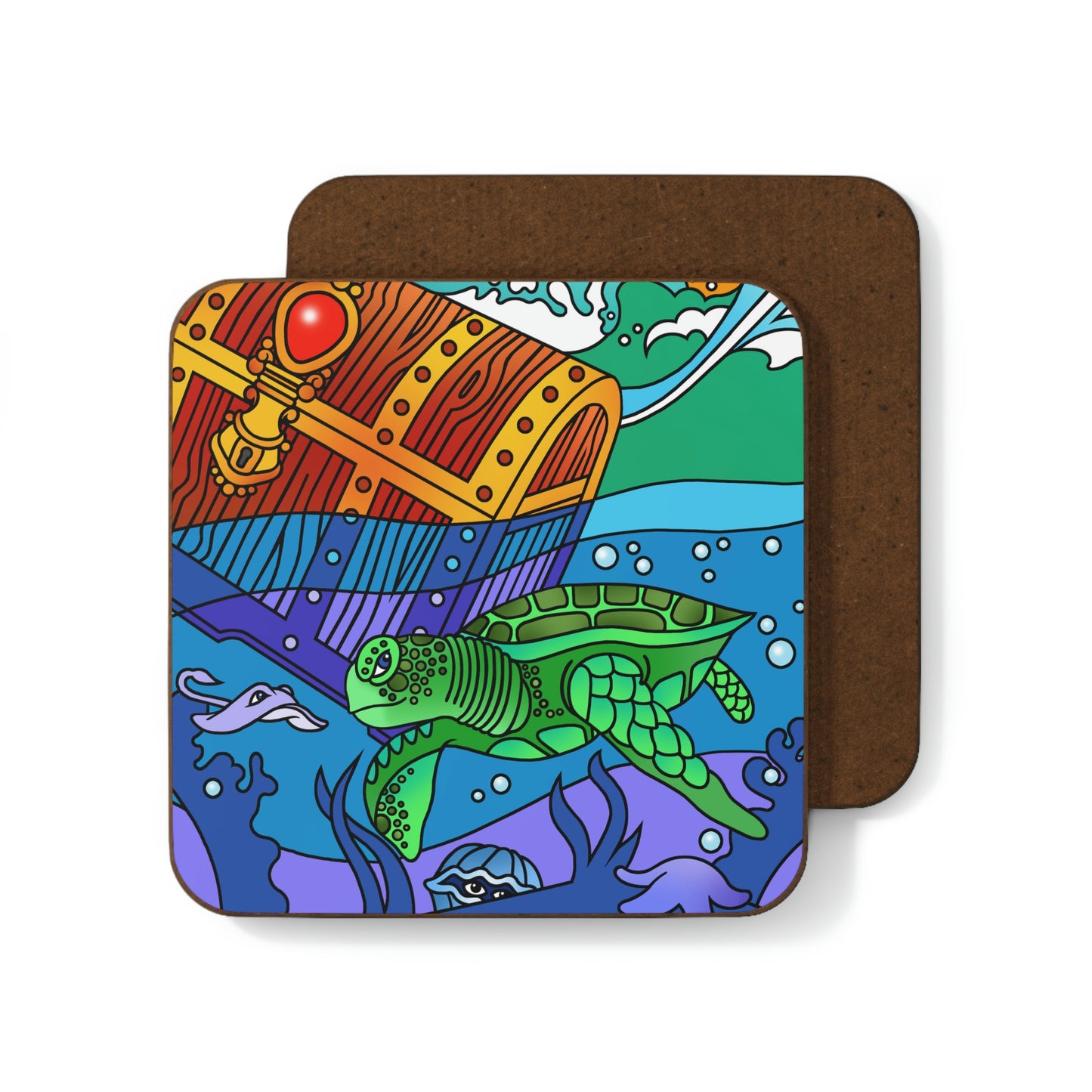 Once Upon East Africa Hardboard Back Coaster