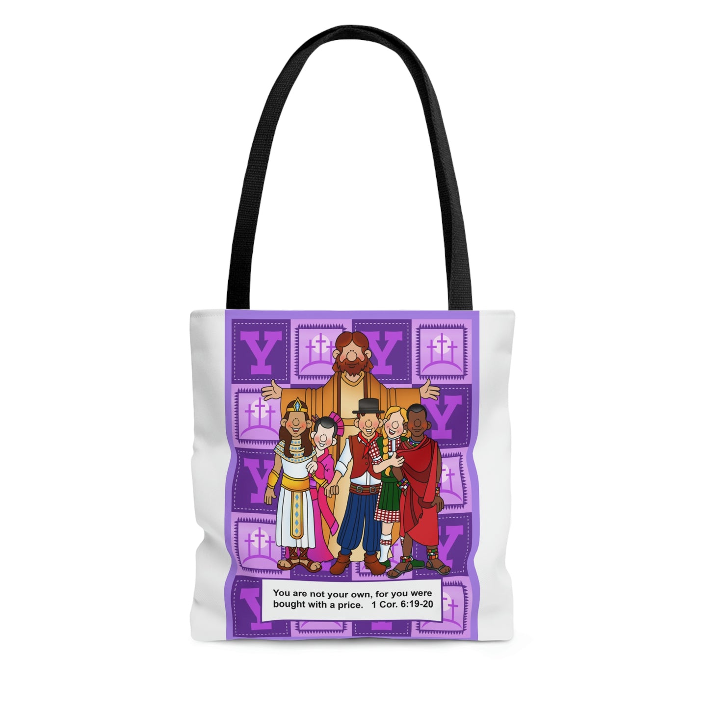 The Bible as Simple as ABC Y AOP Tote Bag