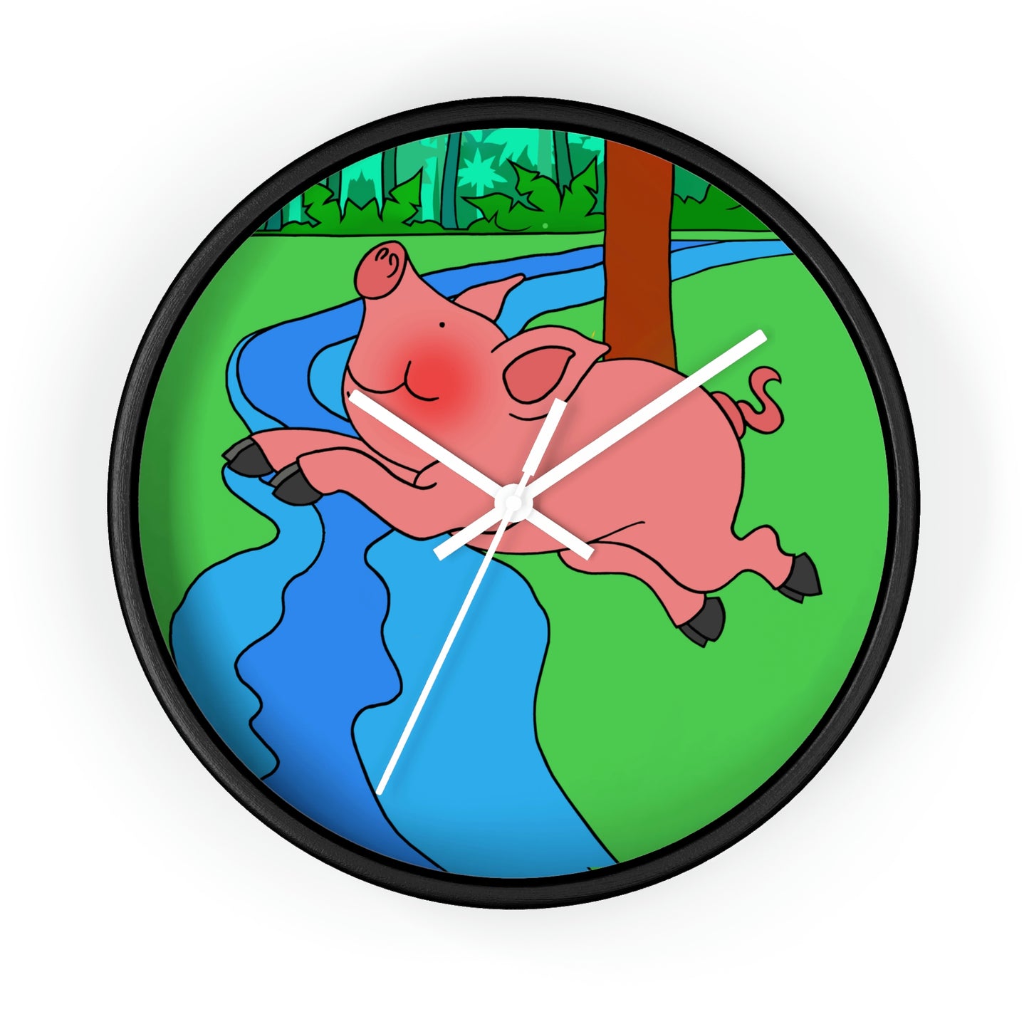 Anansi and the Market Pig! Wall clock