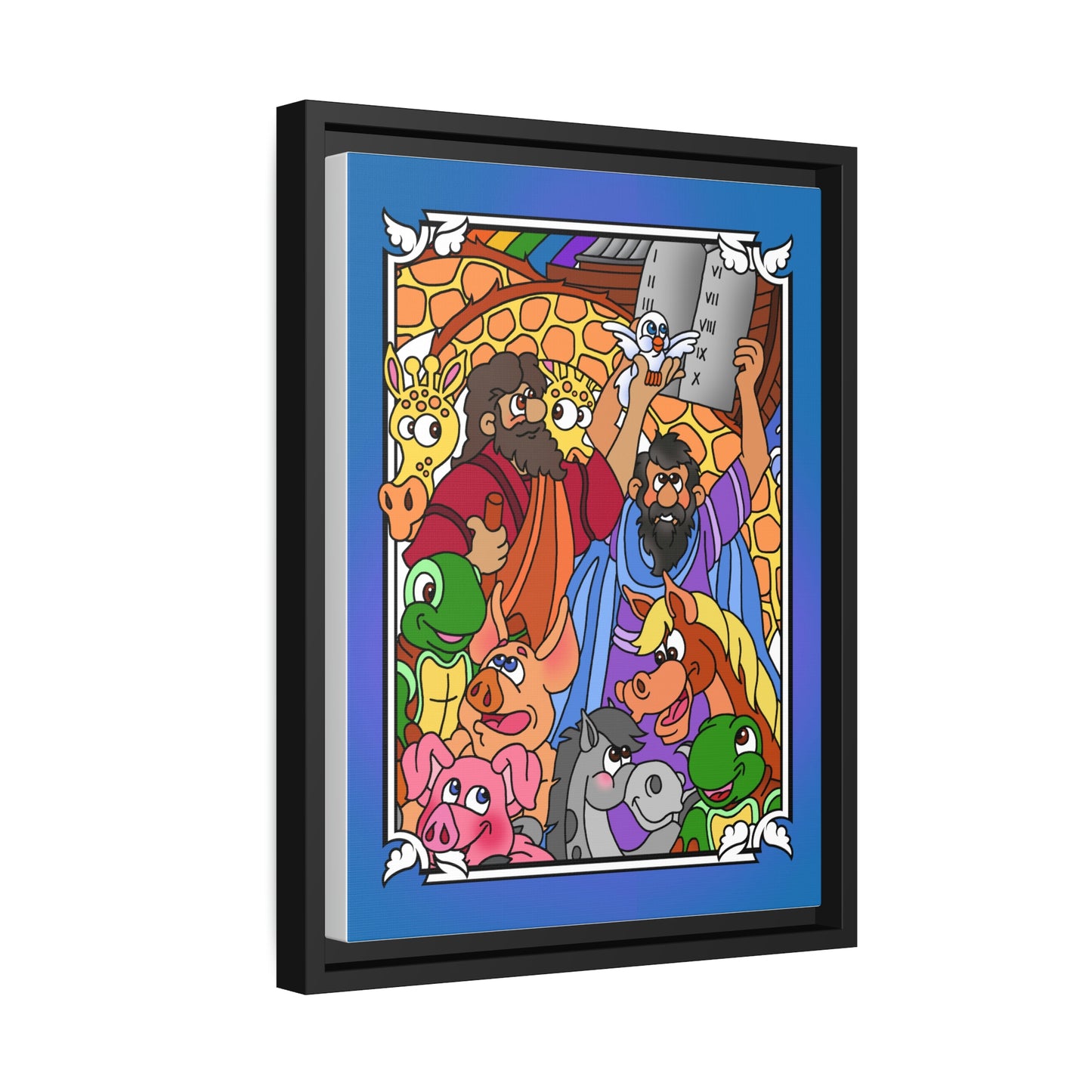 Hark and Harold Angel Sing! Matte Canvas, Black Frame