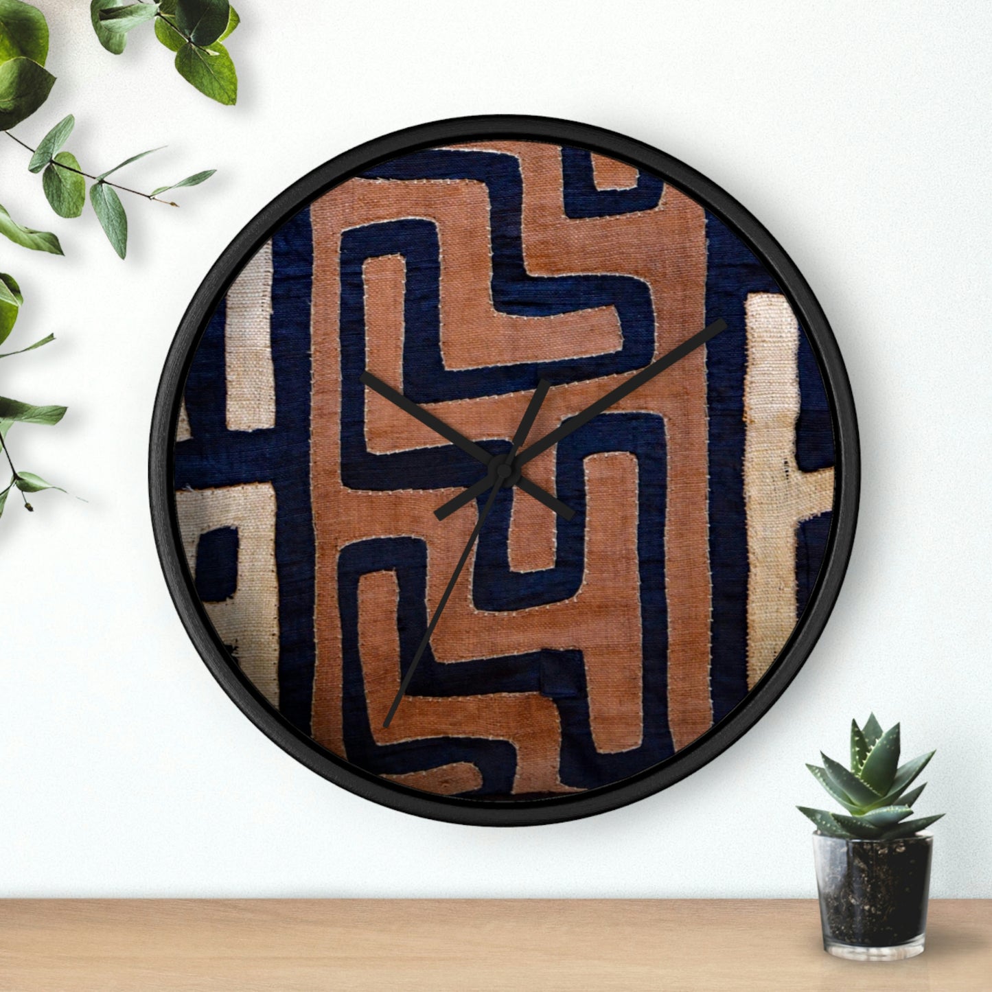 A Show of Hands Fabric Wall Clock