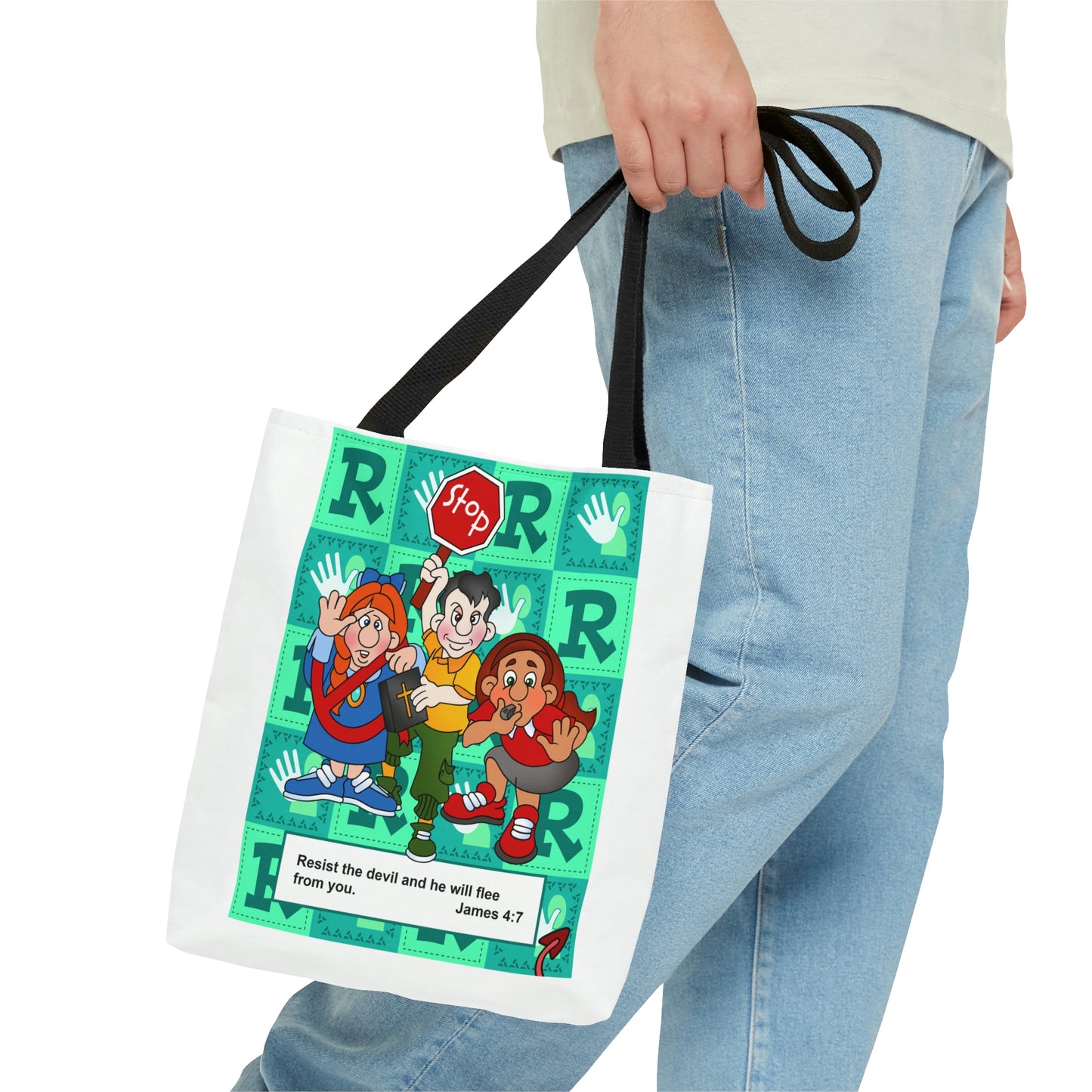 The Bible as Simple as ABC R AOP Tote Bag