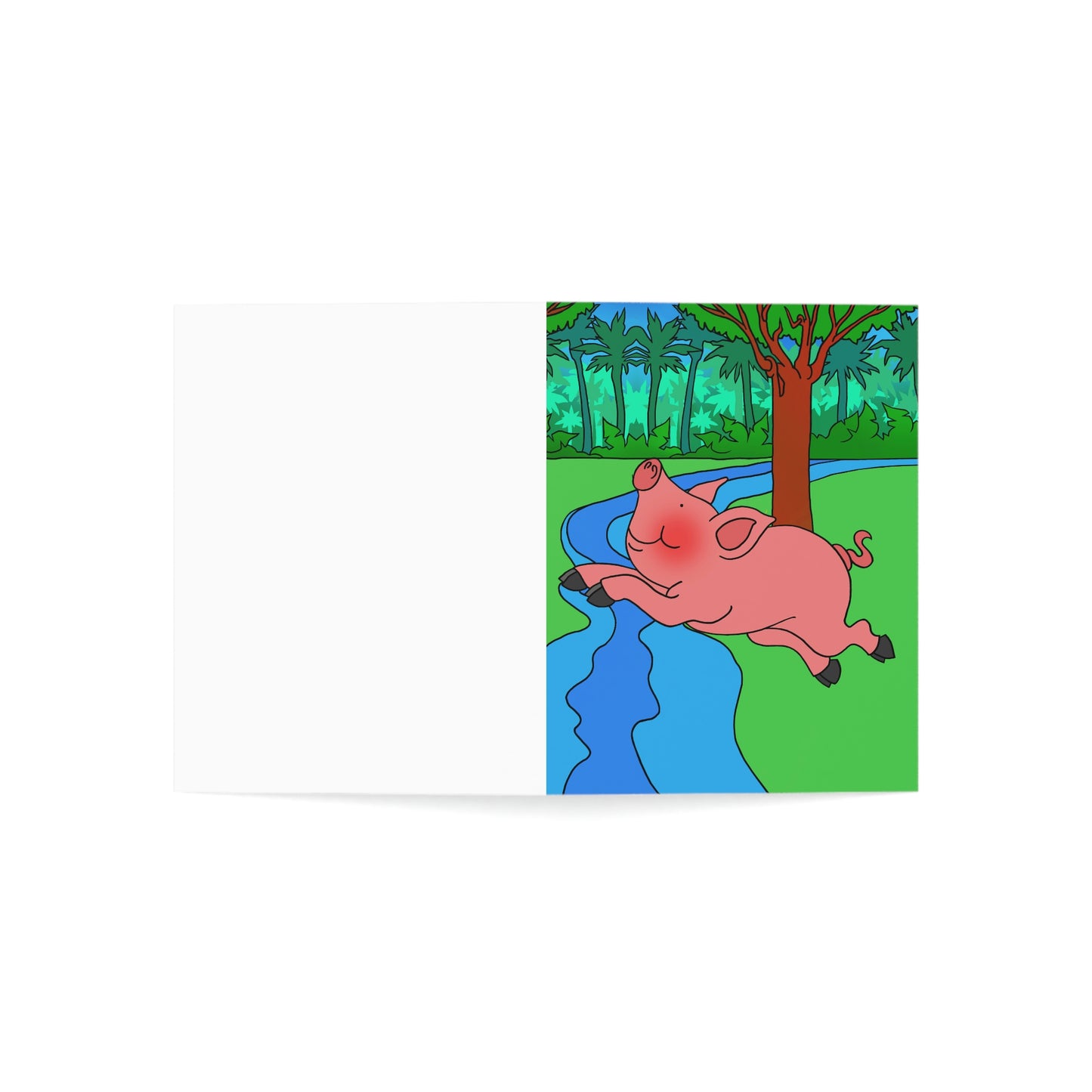 Anansi and the Market Pig! Greeting Cards (1, 10, 30, and 50pcs)