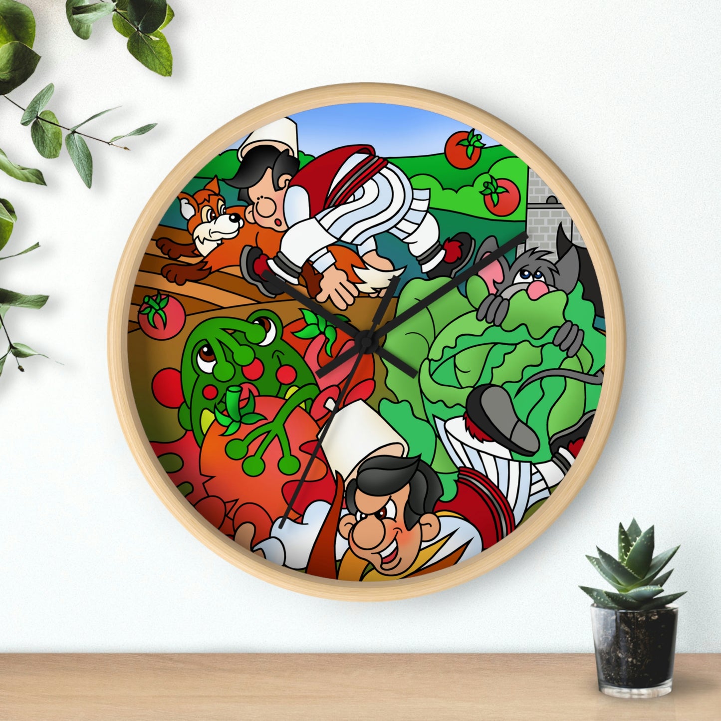 The Half Rooster! Wall clock