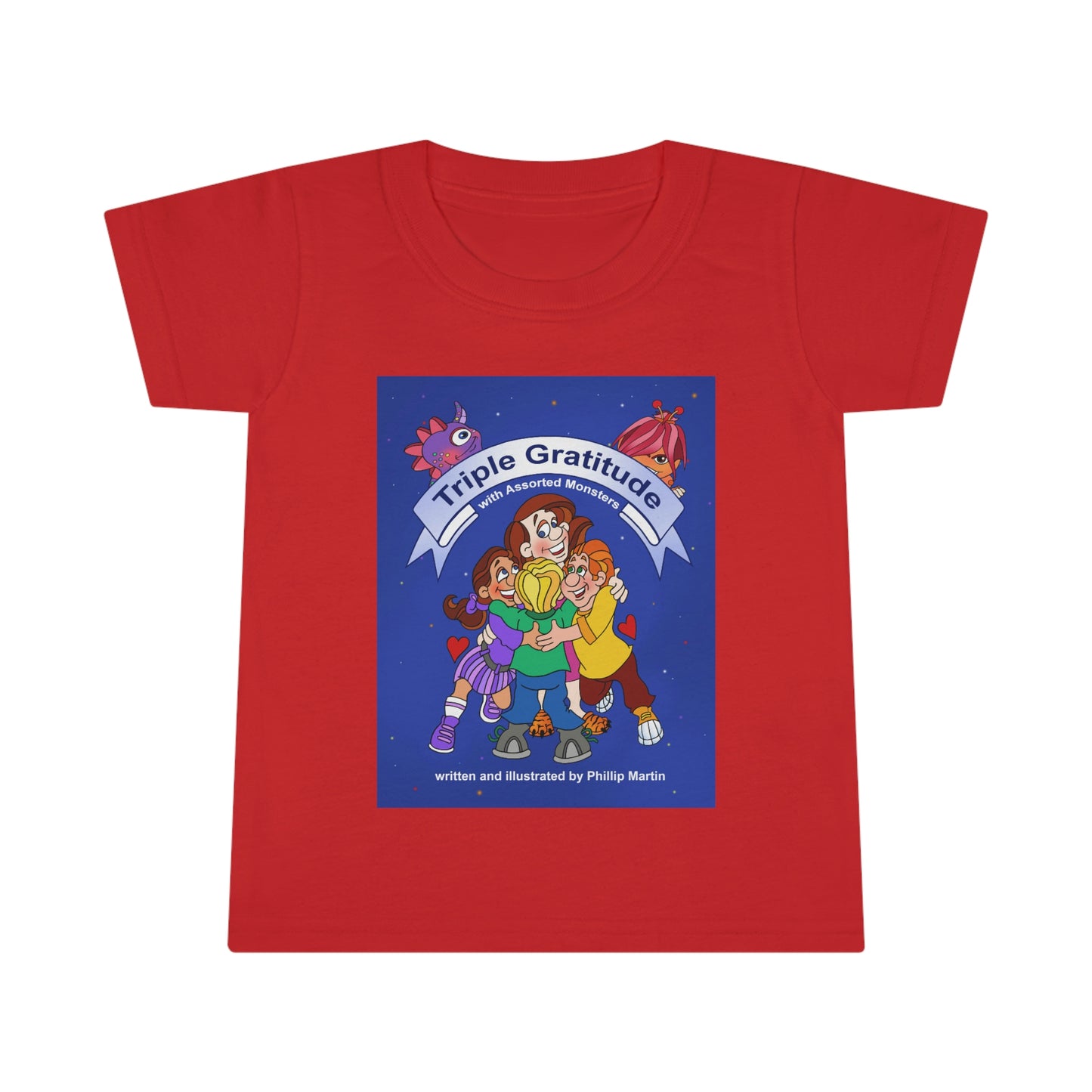 Triple Gratitude with Assorted Monsters Toddler T-shirt