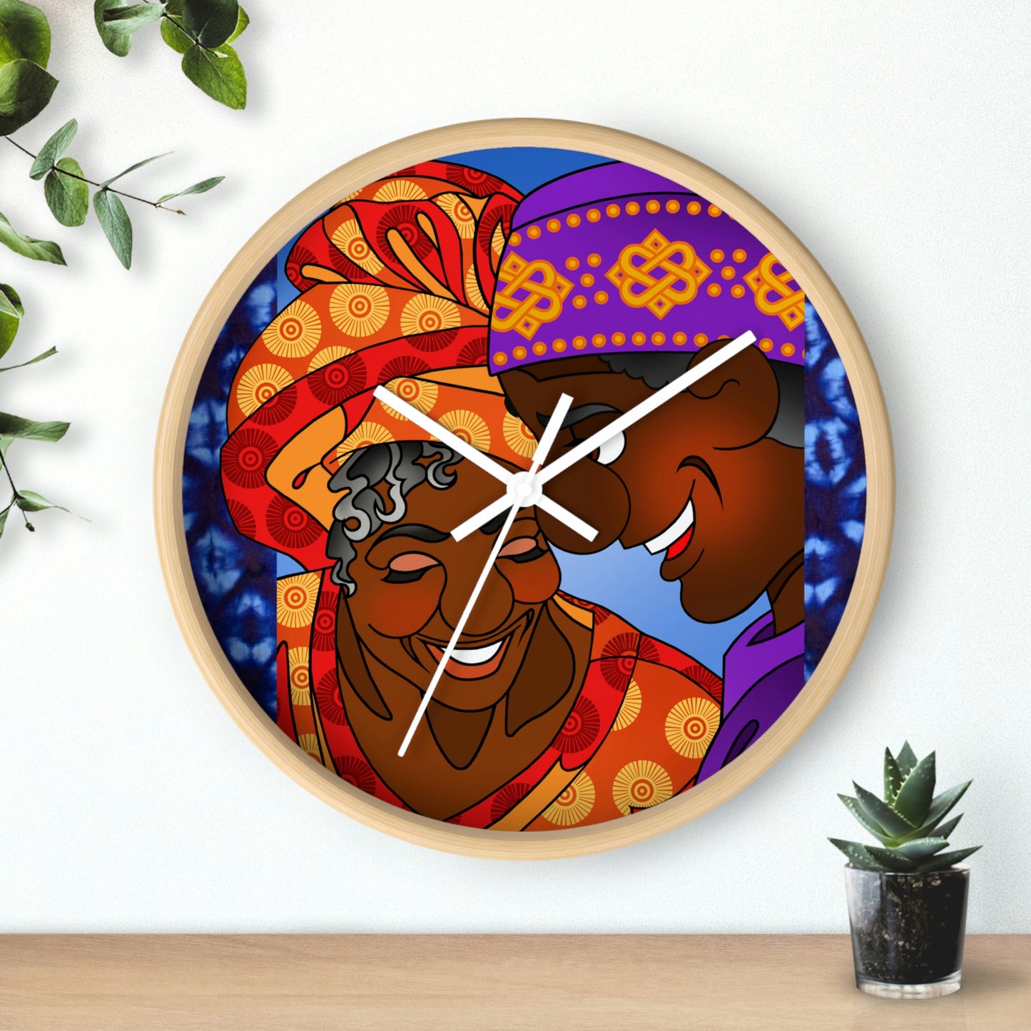The Paramount Chief and One Wise Woman Wall clock