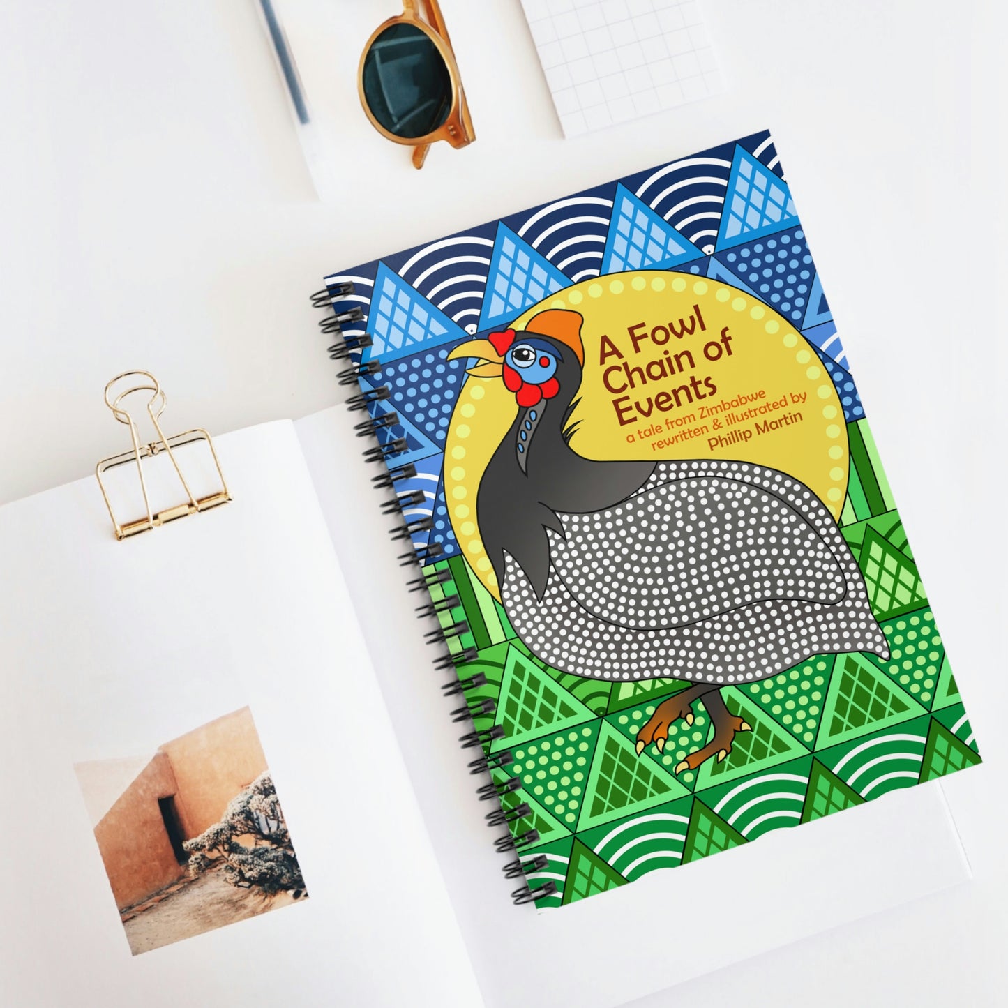 A Fowl Chain of Events Spiral Notebook - Ruled Line