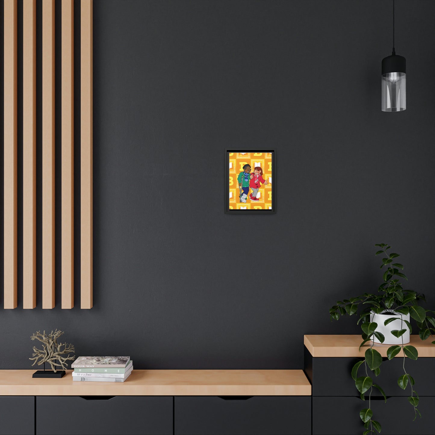 The Bible as Simple as ABC B Matte Canvas, Black Frame