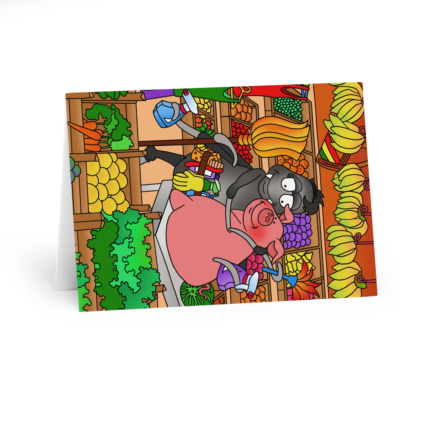 Anansi and the Market Pig Greeting Cards (5 Pack)