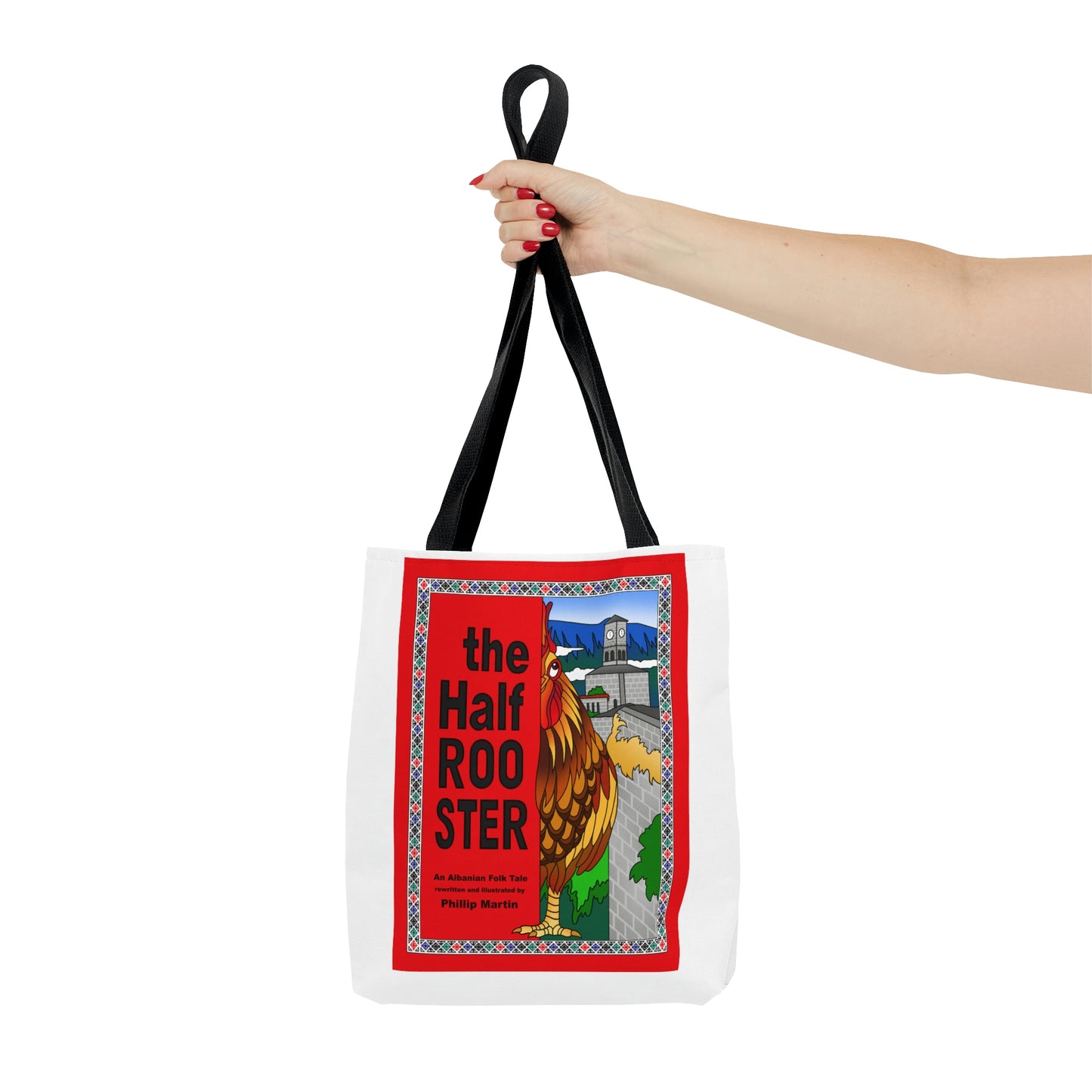 The Half Rooster AOP Tote Bag
