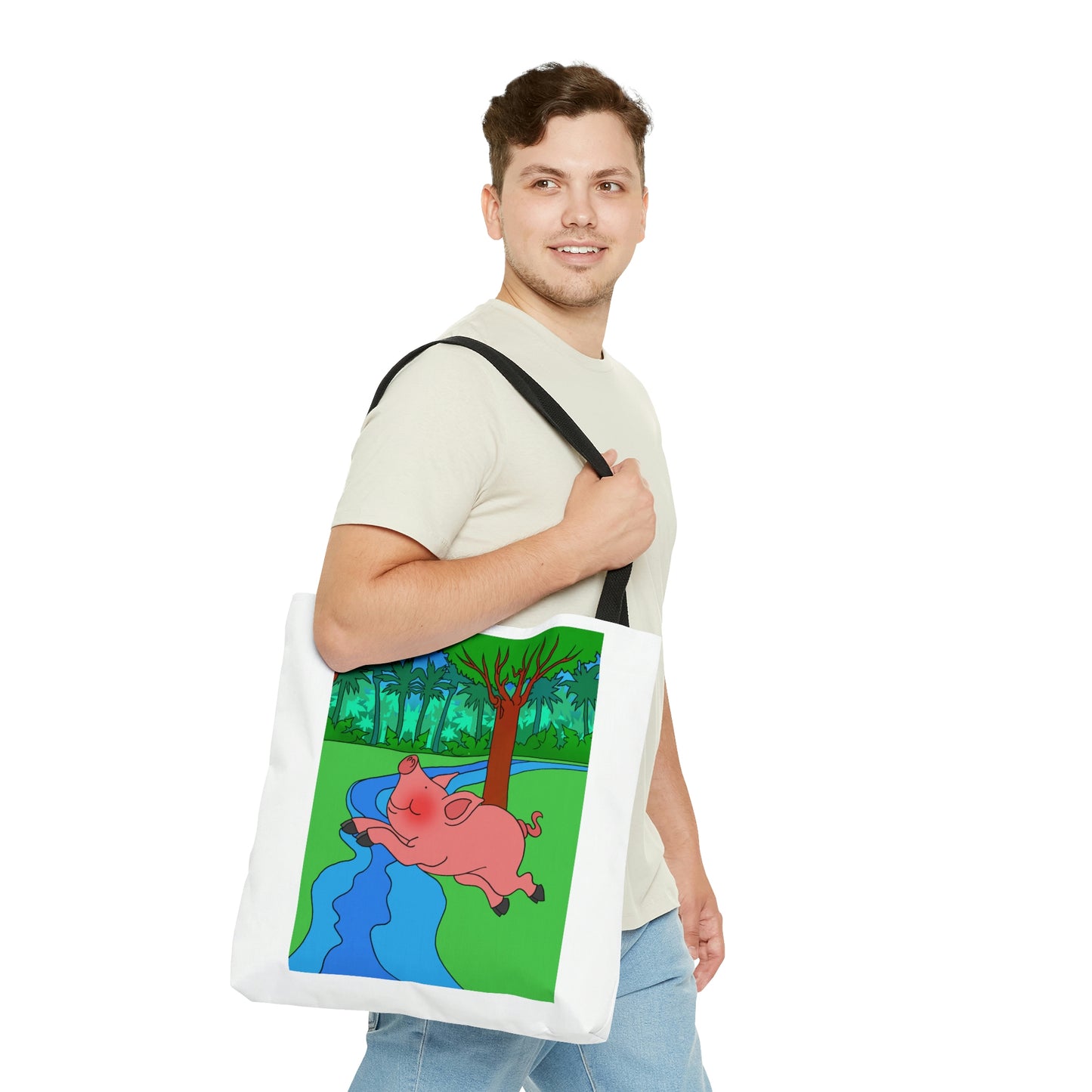 Anansi and the Market Pig! AOP Tote Bag