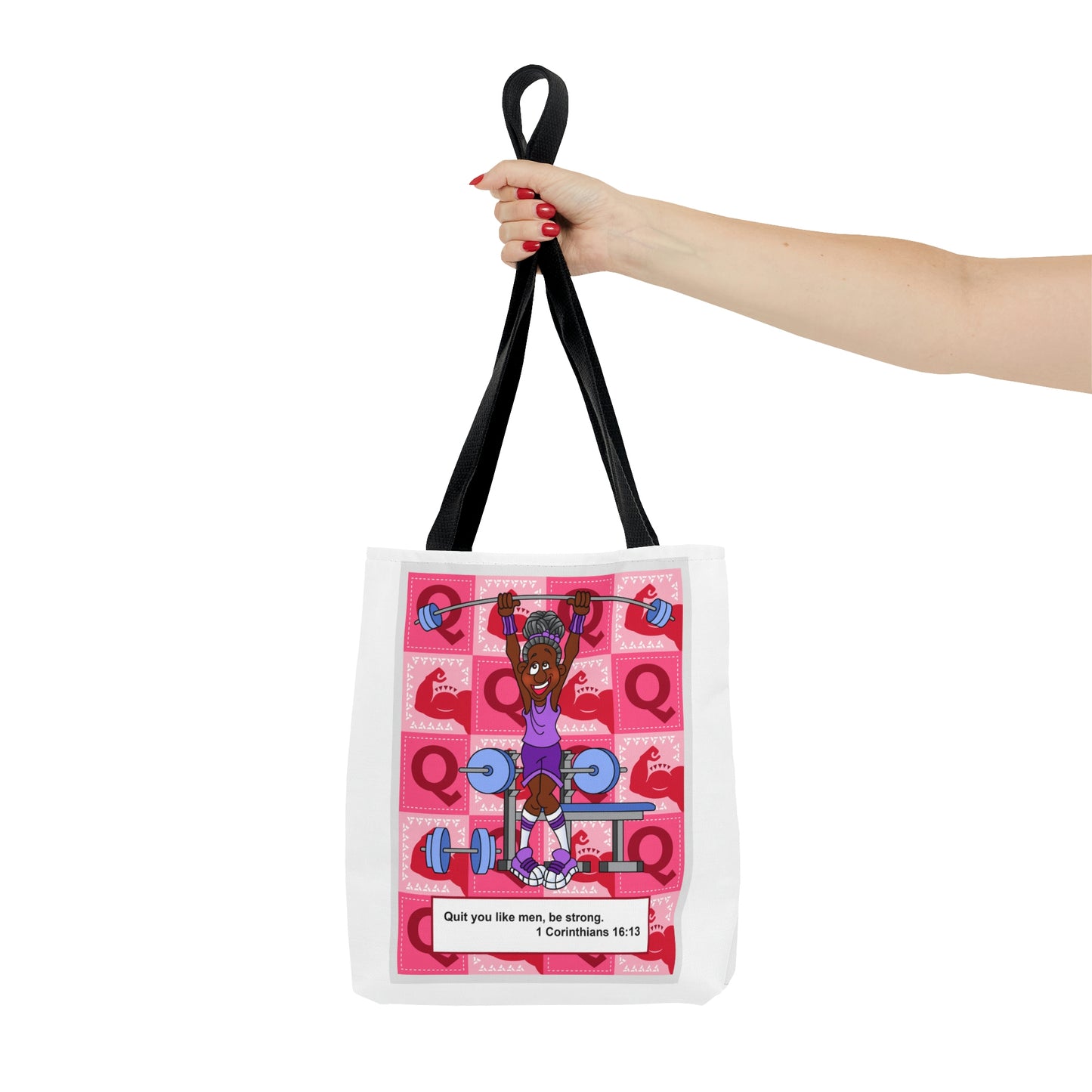 The Bible as Simple as ABC Q AOP Tote Bag