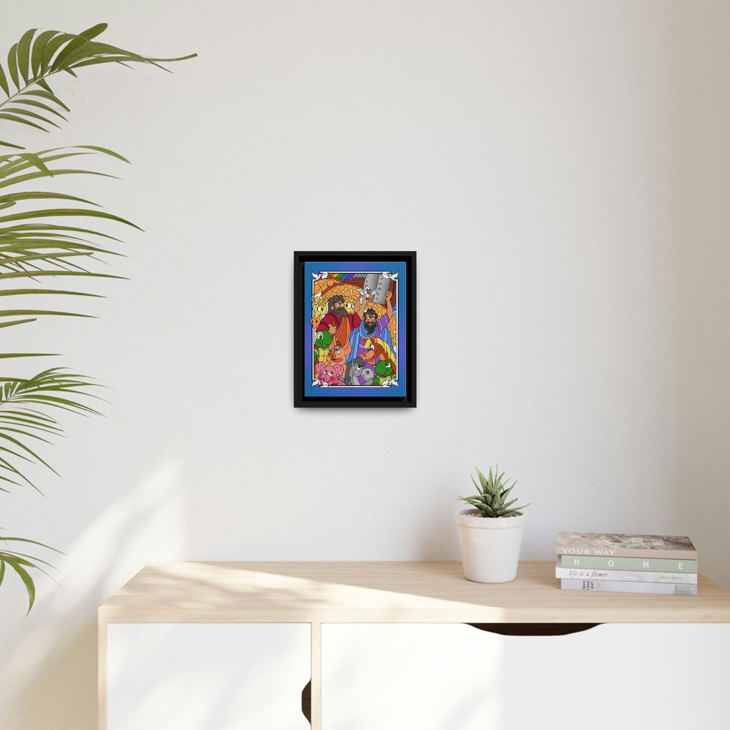Hark and Harold Angel Sing! Matte Canvas, Black Frame