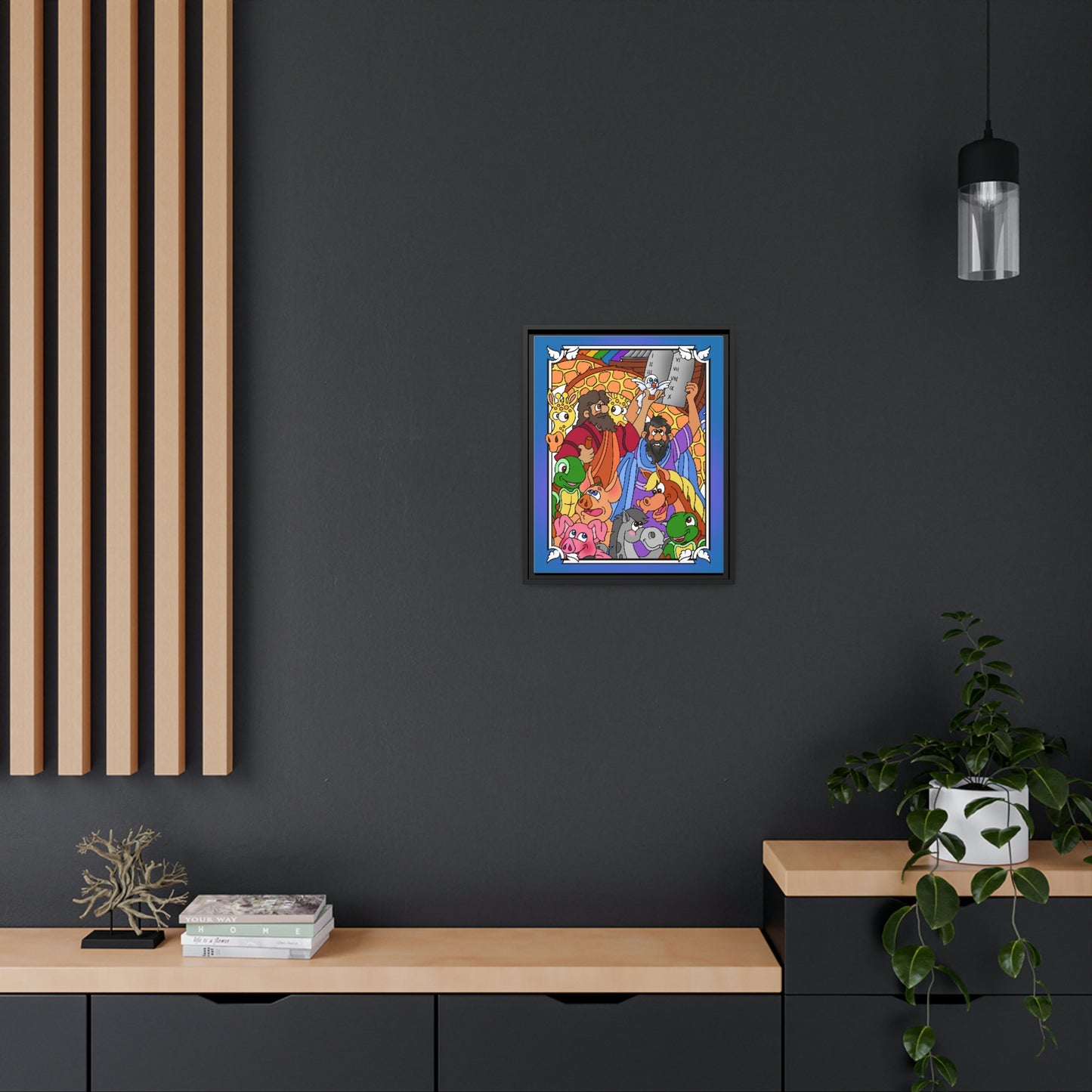 Hark and Harold Angel Sing! Matte Canvas, Black Frame