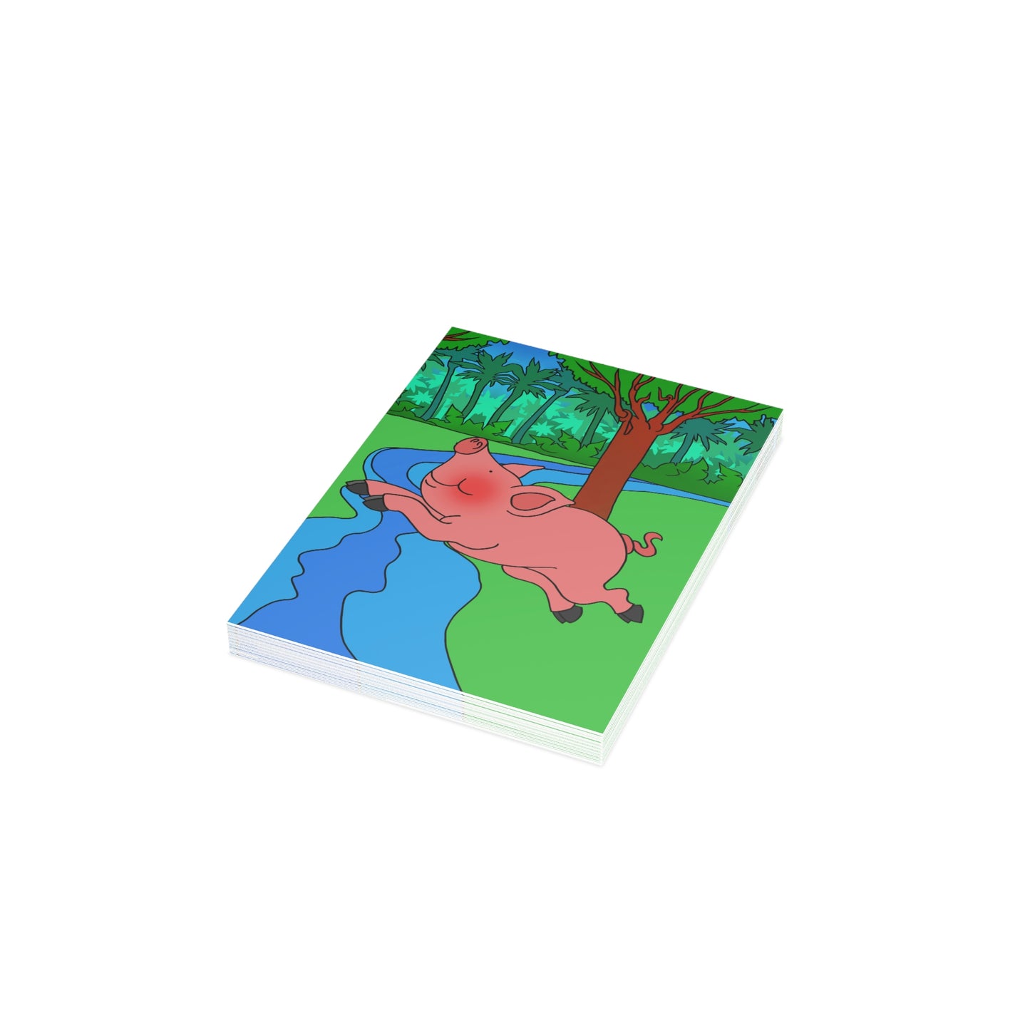 Anansi and the Market Pig! Greeting Cards (1, 10, 30, and 50pcs)