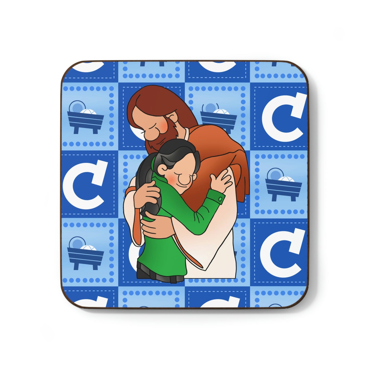 The Bible as Simple as ABC C Hardboard Back Coaster