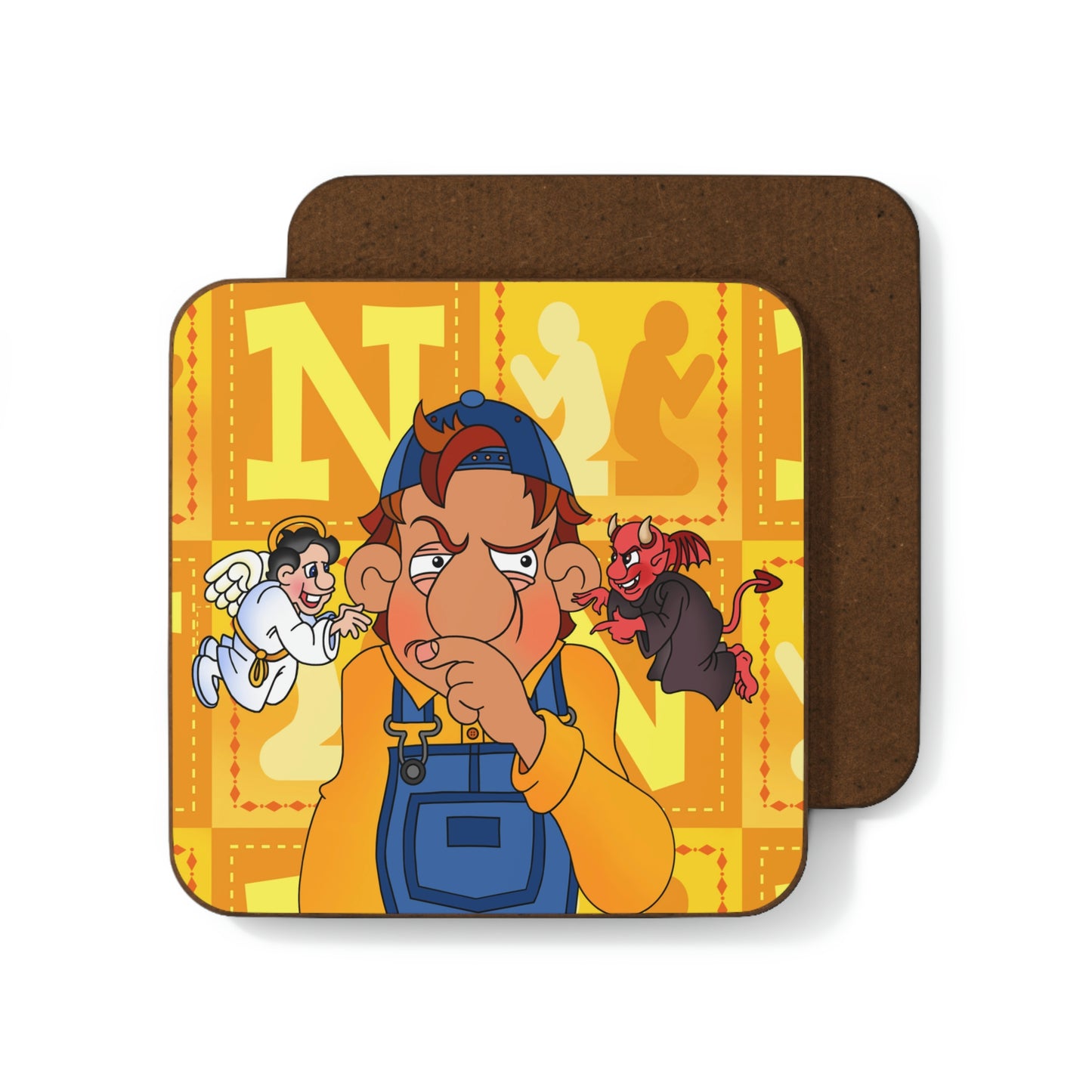 The Bible as Simple as ABC N Hardboard Back Coaster
