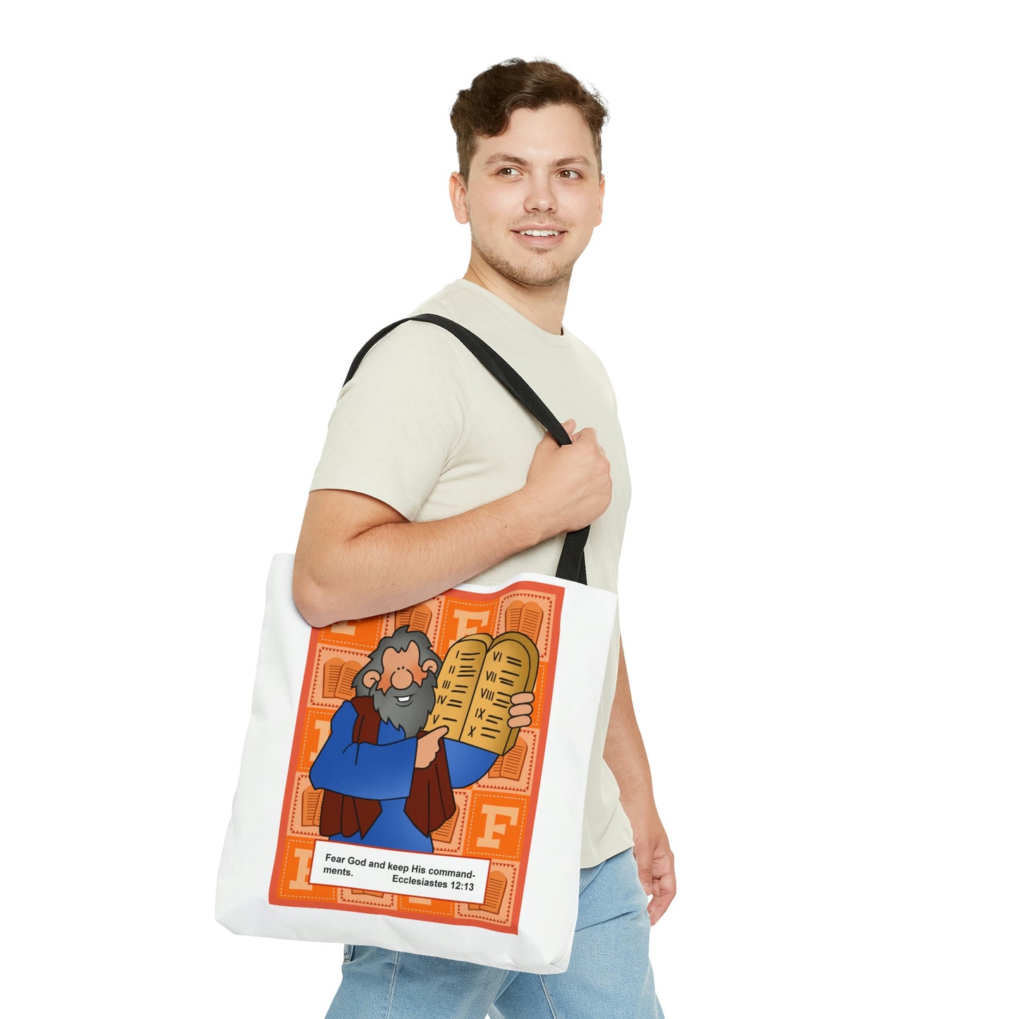 The Bible as Simple as ABC F AOP Tote Bag