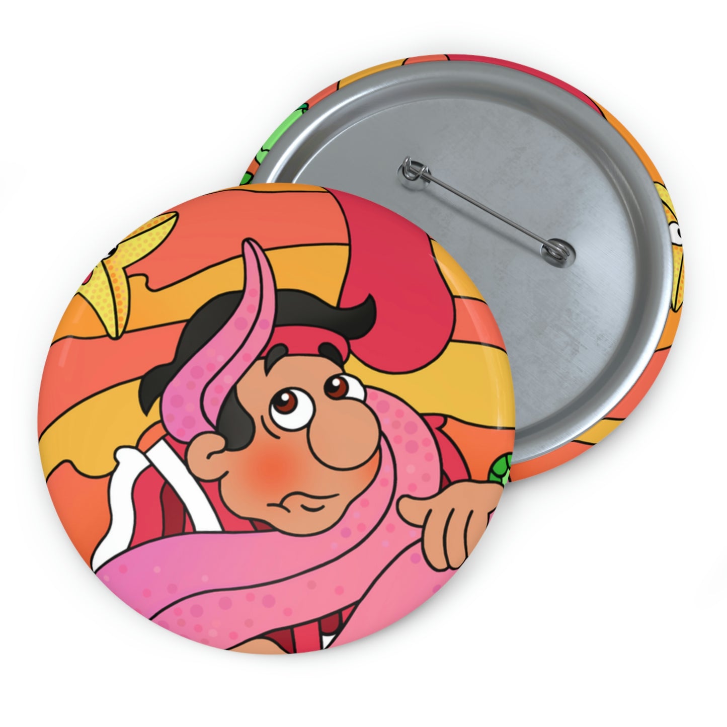 The Story of Jonah Custom Pin Buttons